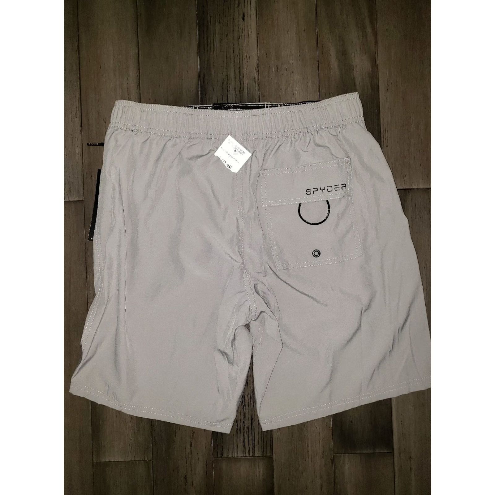 Spyder Spyder Mens Gray Alloy Laser Cut Classic Hybrid Swimwear Board Short Size M Size US 31 - 2 Thumbnail