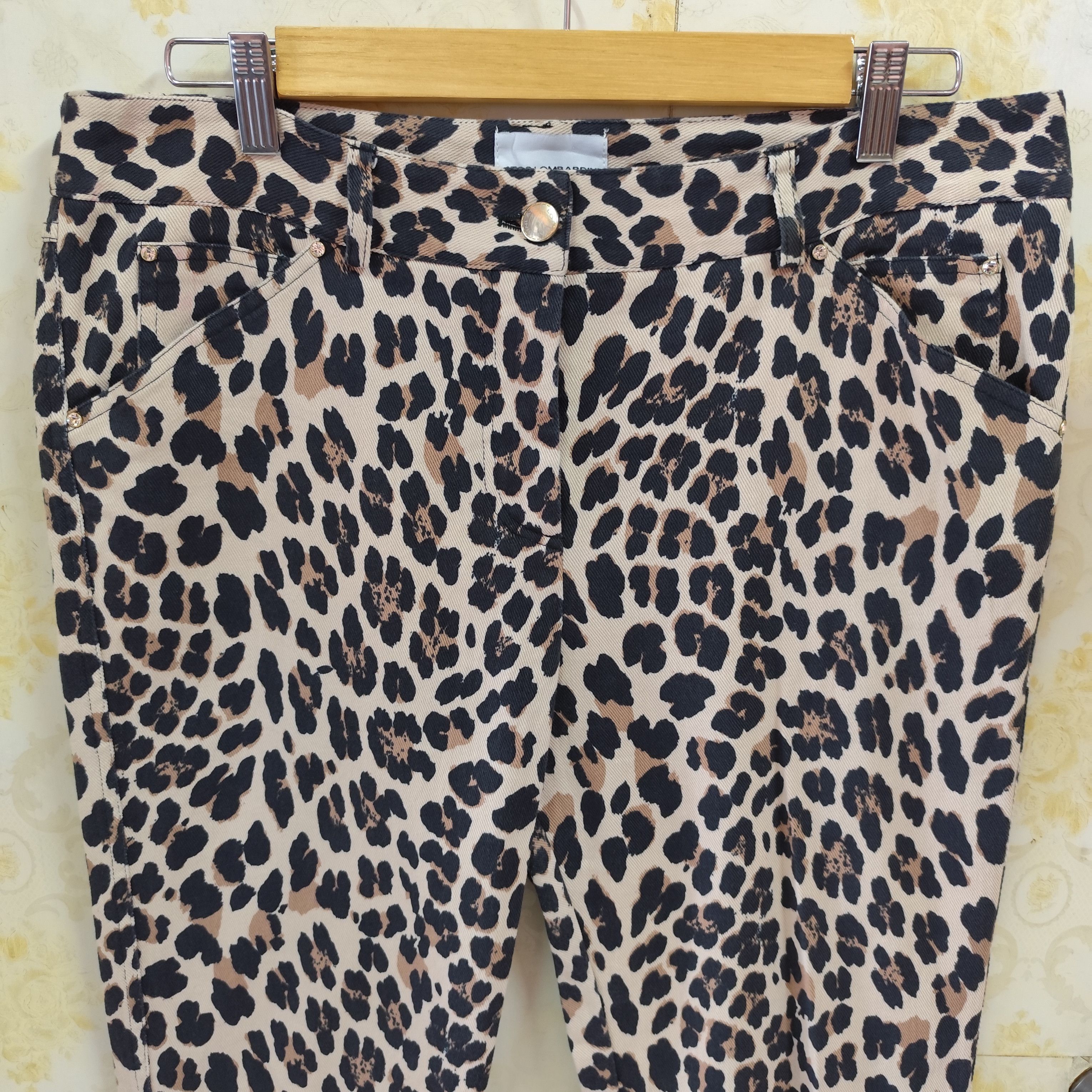 Designer 🇮🇹LEOPARD PRINT PANT BY ATOS LOMBARDINI MADE IN ITALY Size 36" / US 14 / IT 50 - 4 Thumbnail