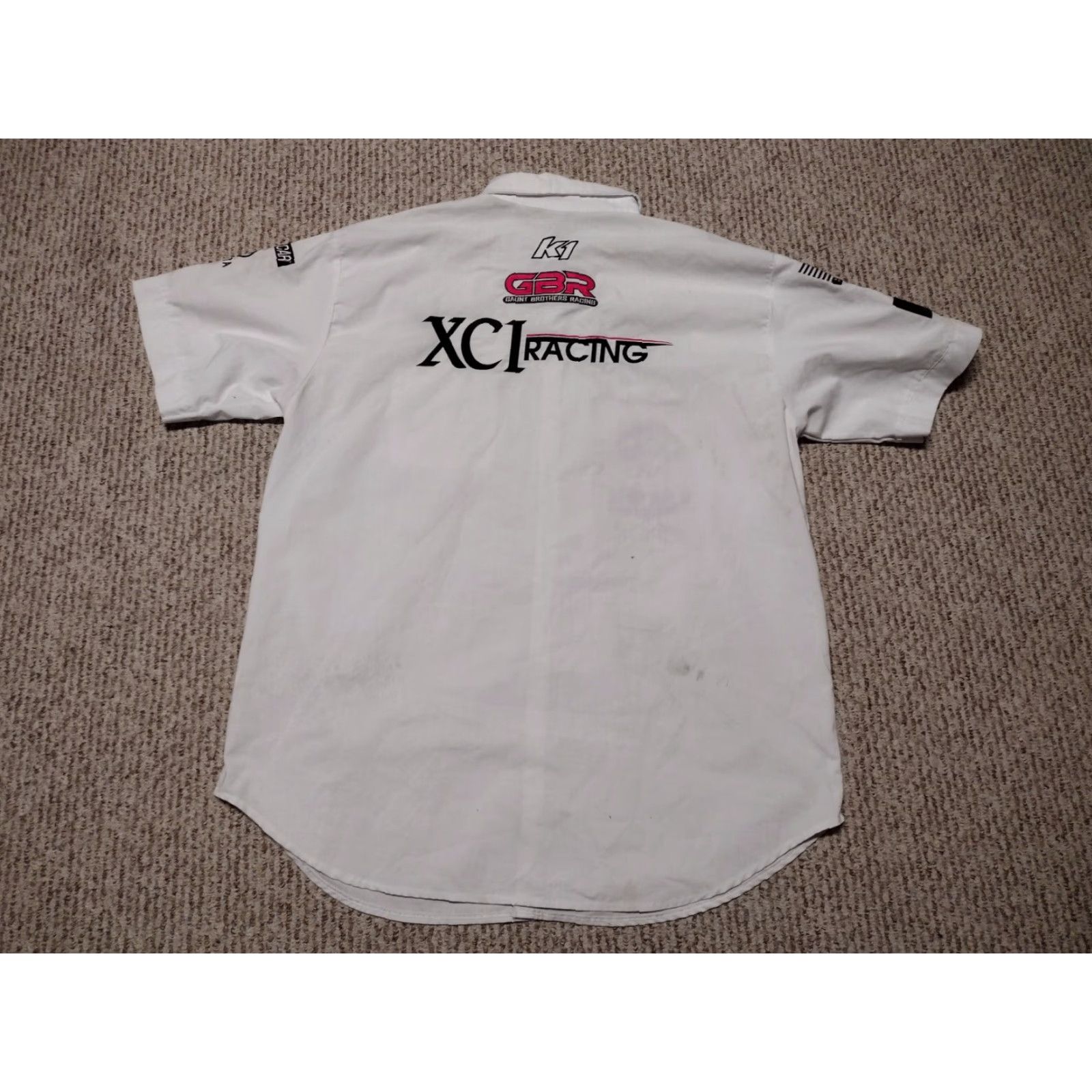 NASCAR Monster Energy Shirt 2XL Men White Button-Up Motorcycle Vintage No Size US XXL / EU 58 / 5 - 6 Thumbnail