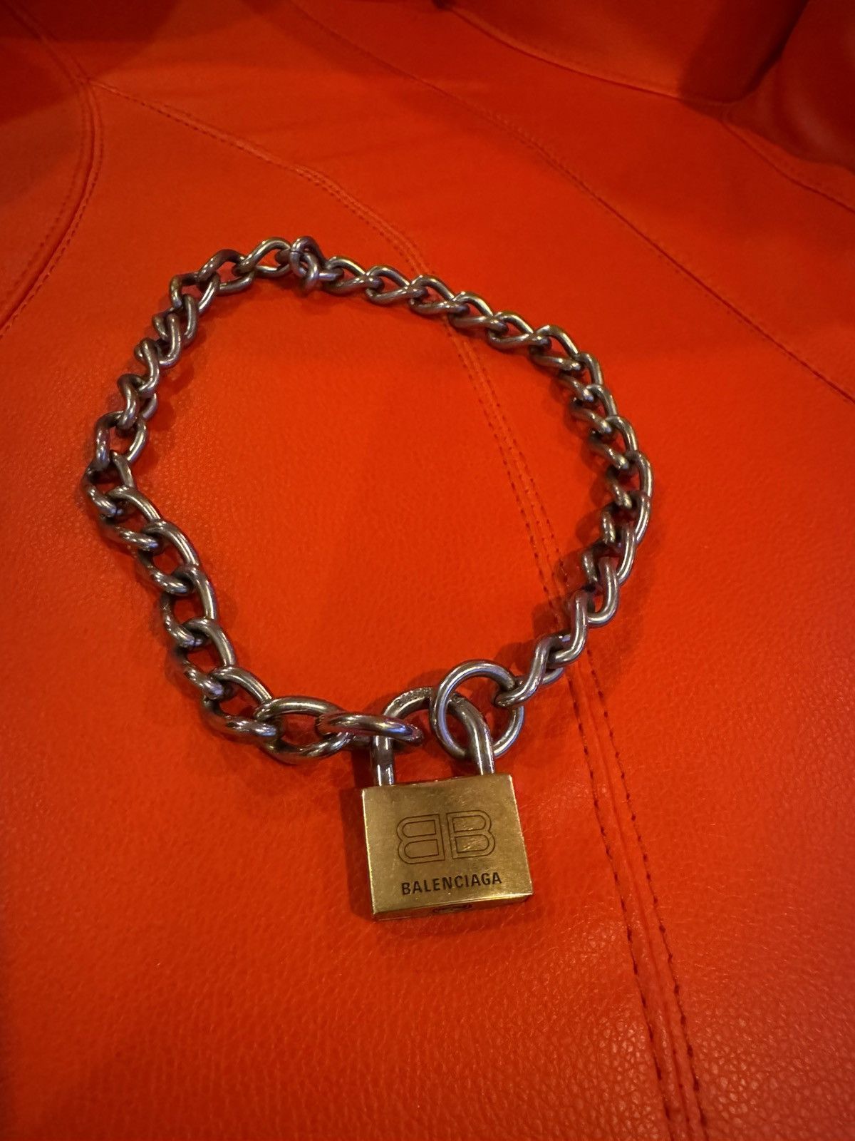 Balenciaga Balenciaga 770281 padlock necklace Size ONE SIZE - 2 Thumbnail