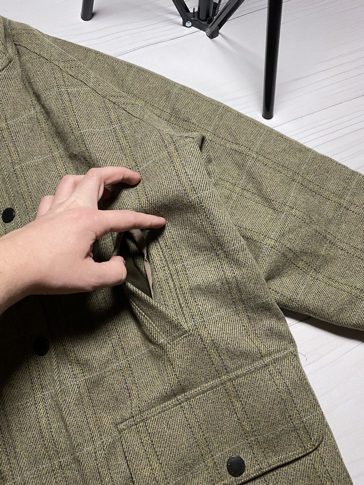 Barbour Vintage Rare Barbour Ladies Field Wool Tweed Jacket Size M / US 6-8 / IT 42-44 - 13 Thumbnail