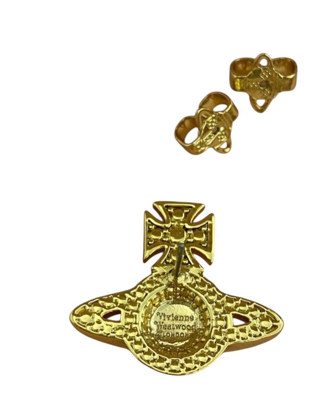 Vivienne Westwood earings orb logo