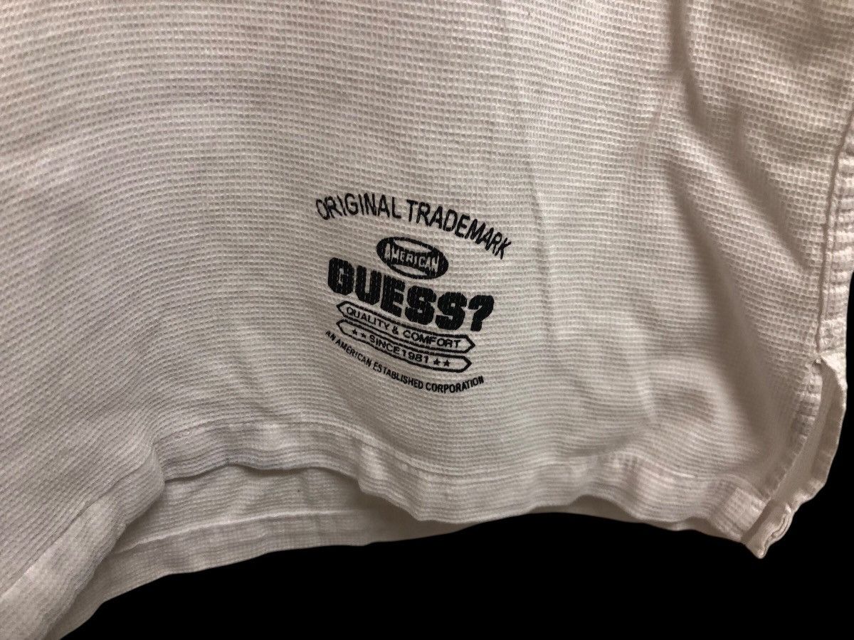 Guess × Vintage GUESS CLASSIC OPEN COLLAR DOUBLE POCKET WAFFLE COTTON SHIRT Size US M / EU 48-50 / 2 - 5 Thumbnail