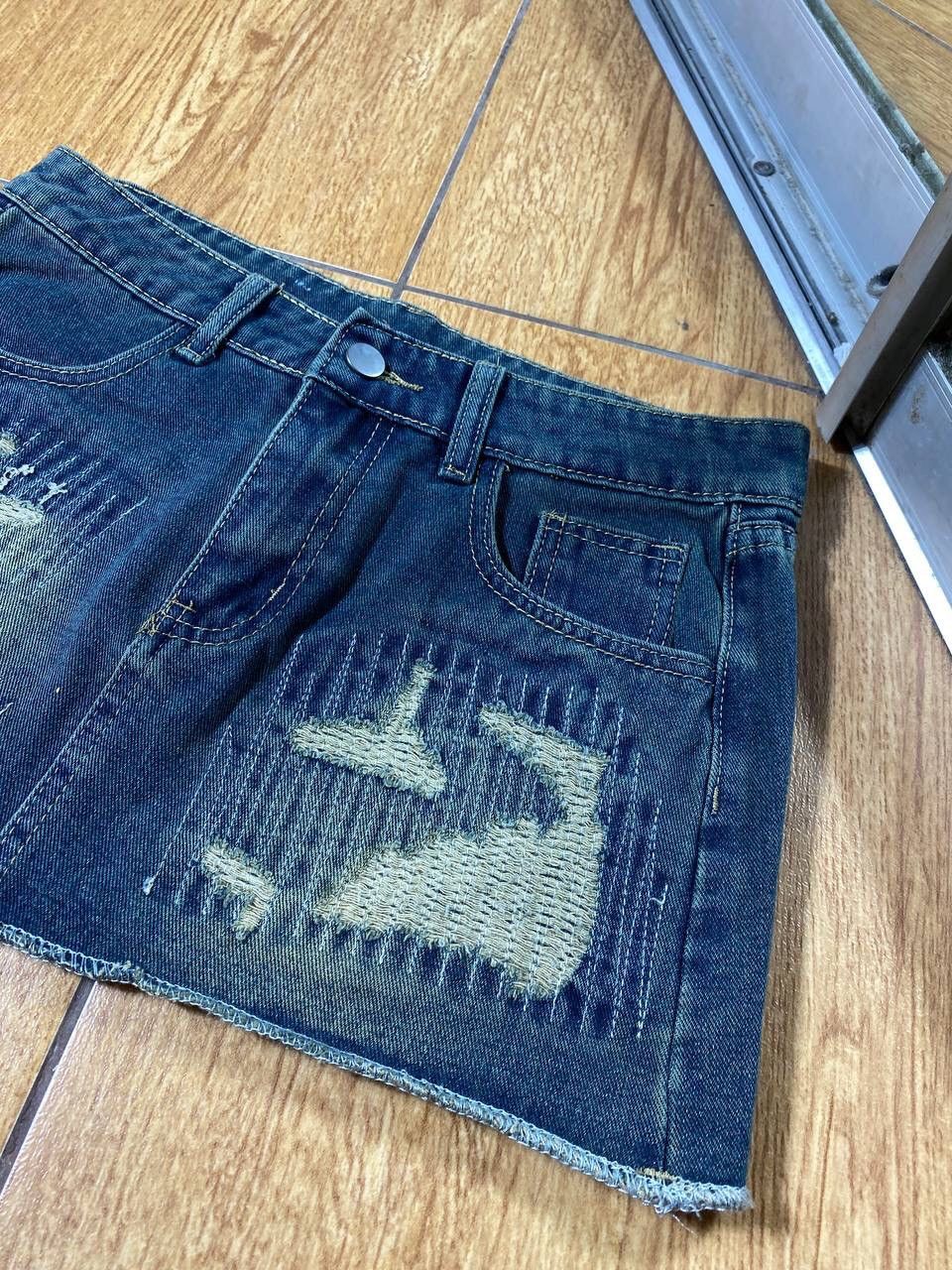 Japanese Brand Vintage Y2K Japanese Zip Retro Mini Skirt 90s Style Size 32" / US 10 / IT 46 - 14 Thumbnail