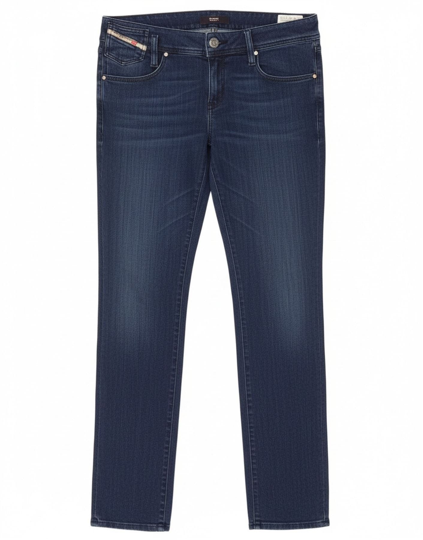 Diesel Womens Slim Jeans W32 L34 Blue Cotton Size 24" / US 00 / IT 34 - 1 Thumbnail