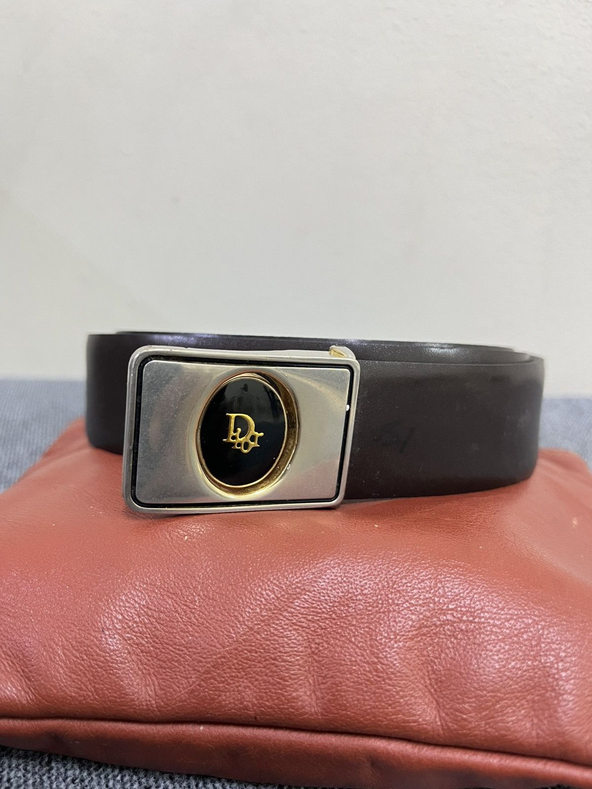 Dior Vintage 80s Dior leather belt made in spain Size ONE SIZE - 2 Thumbnail