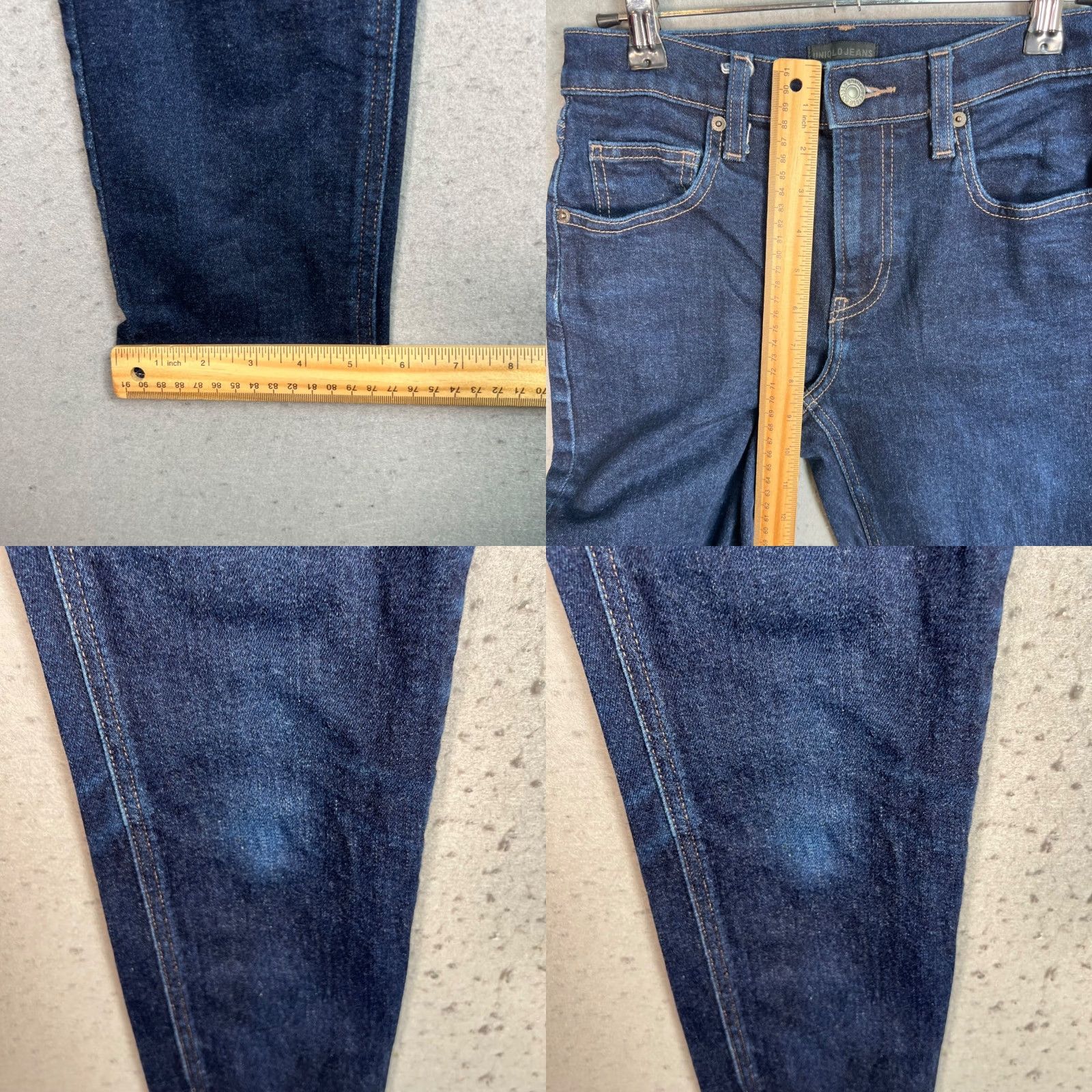 Uniqlo Uniqlo Womens Jeans Size 23 Mid-Rise Dark Wash Denim Skinny Size 40" / US 18 - 8 Thumbnail