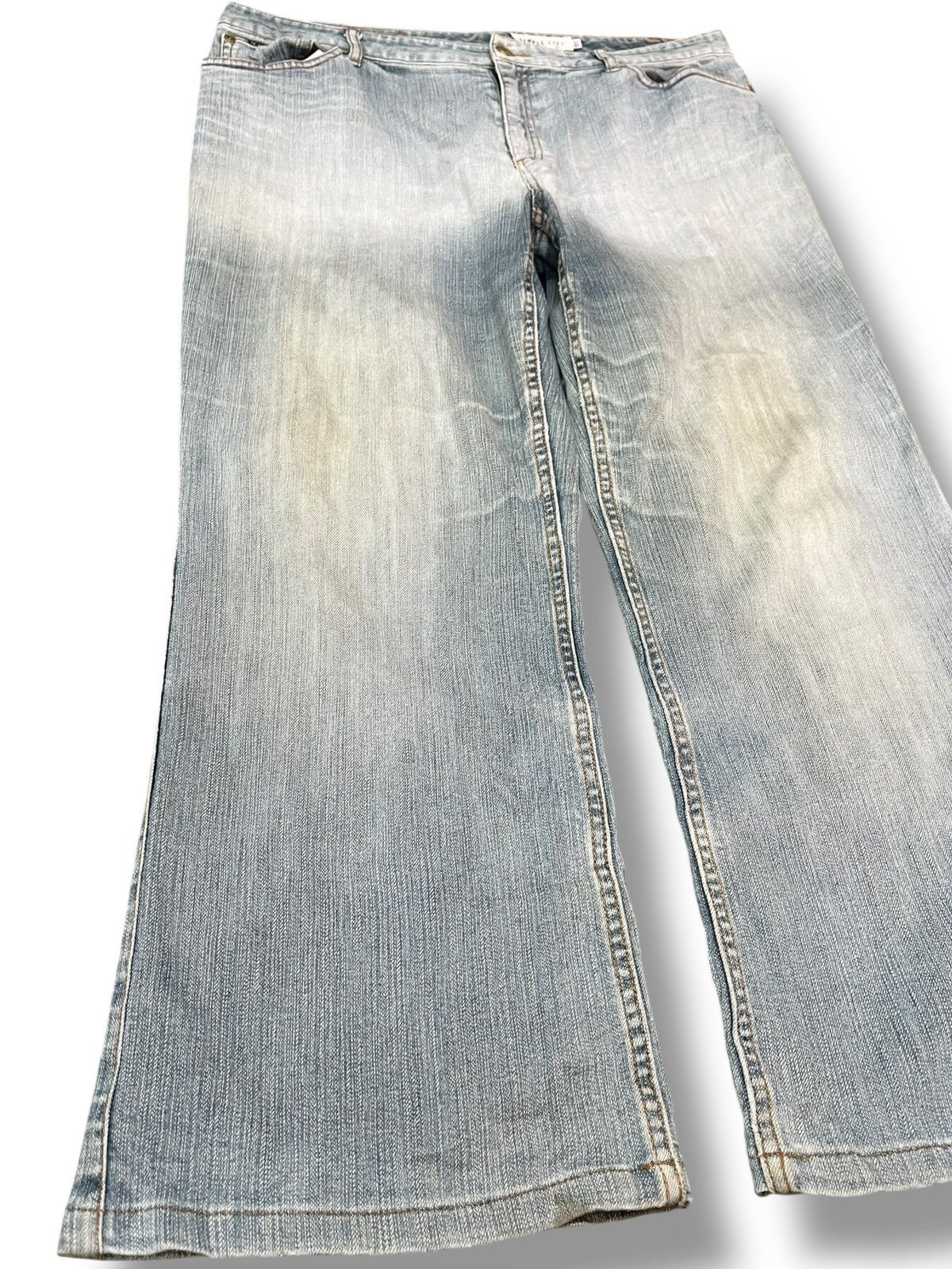 Japanese Brand Vintage Simple Life Baggy Faded Denim Size US 35 - 3 Thumbnail