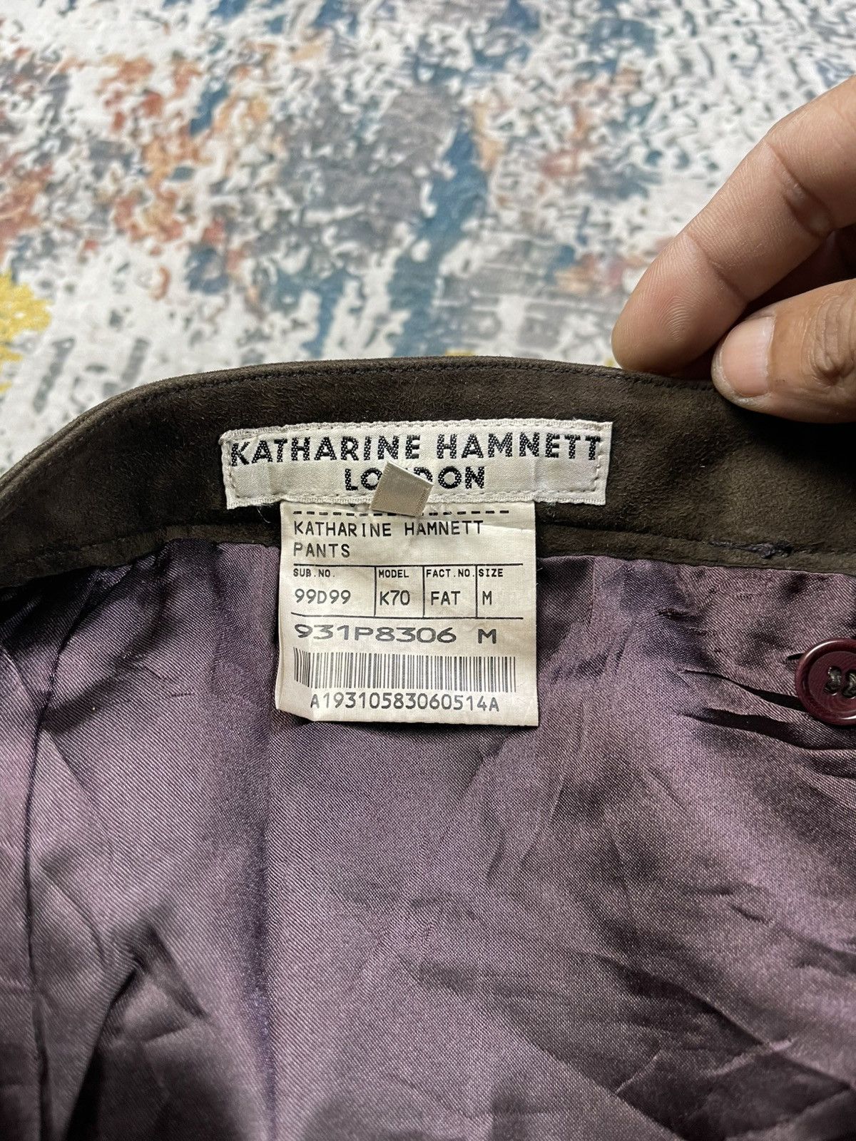 Katharine Hamnett London Katharine Hamnett Sheepskin Suede Leather Pants Size 28" / US 6 / IT 42 - 16 Thumbnail