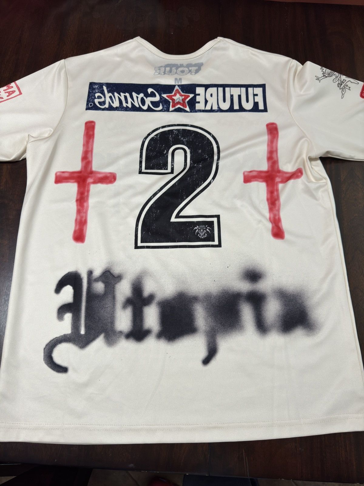 Travis Scott Travis Scott Circus Maximus jersey white | Grailed