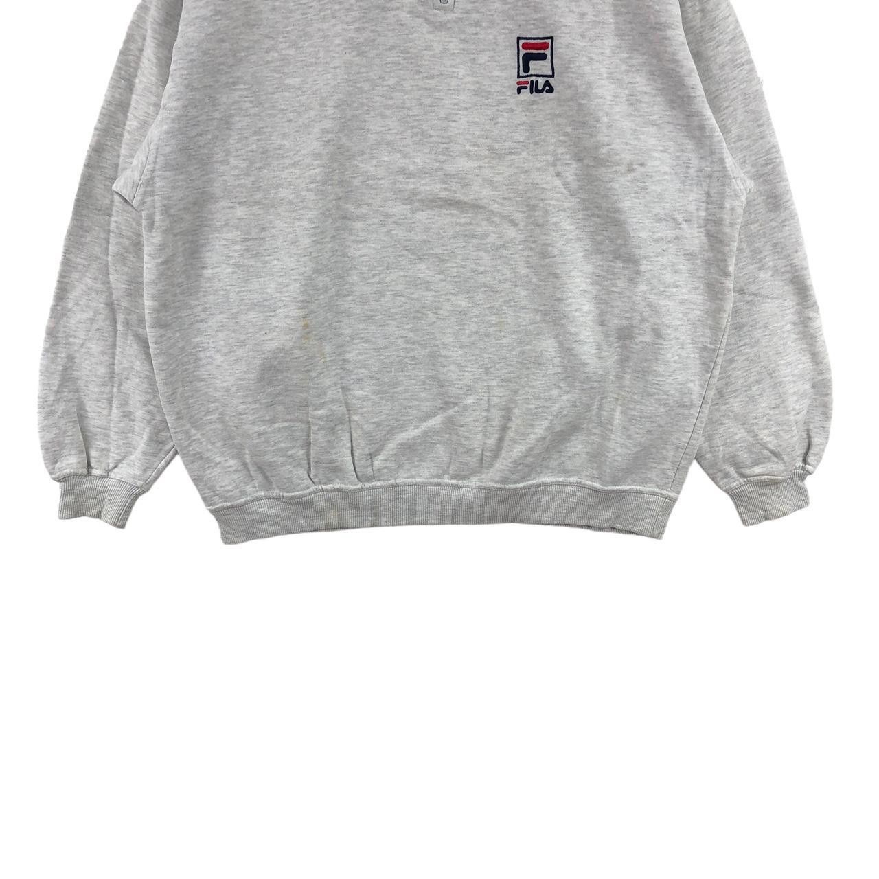 Fila Vintage FILA ITALIA HALF ZIPPER Baggy Sweatshirt Sweater Size L / US 10 / IT 46 - 4 Thumbnail