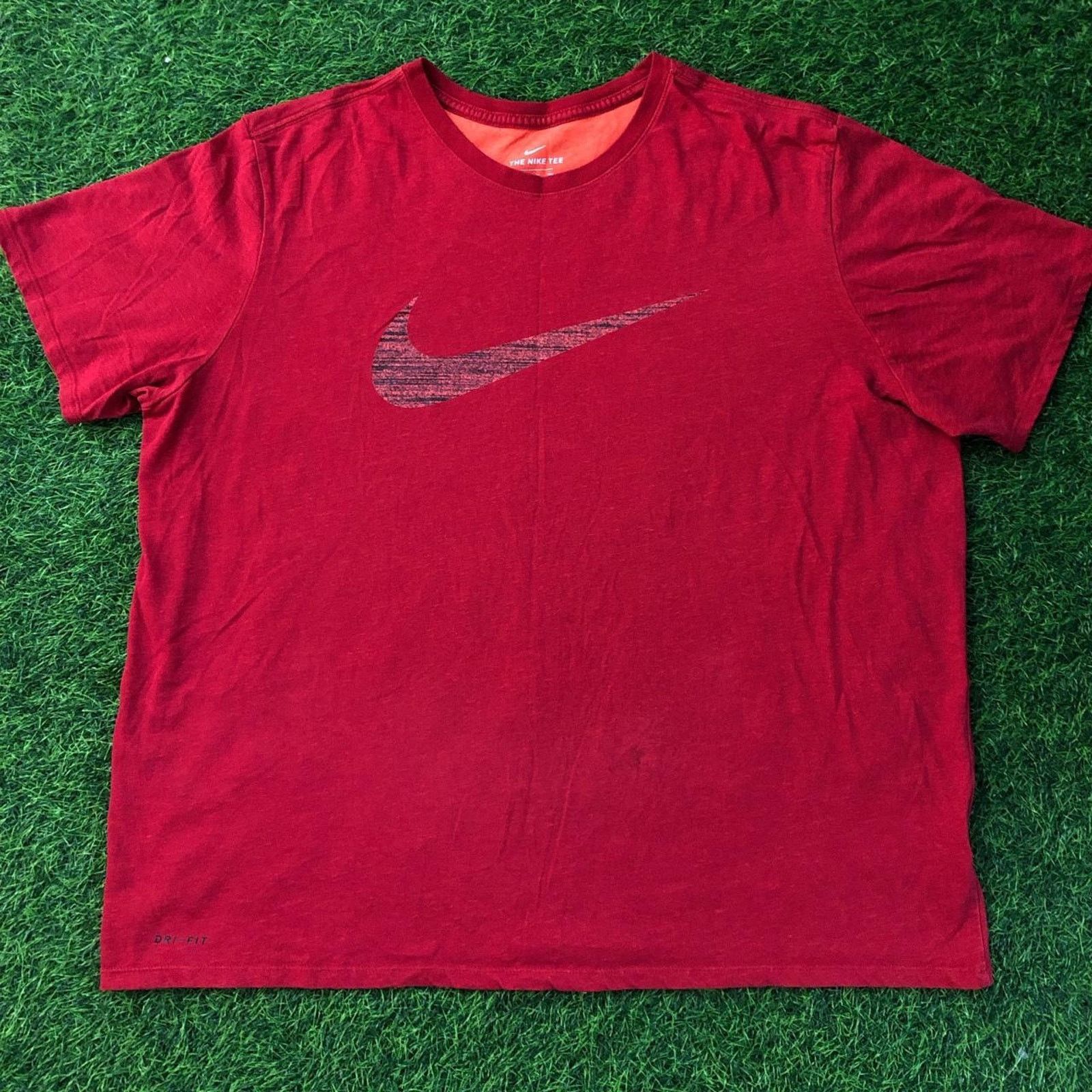 Nike Men’s Red Nike Swoosh Logo Graphic Tee Size US XXL / EU 58 / 5 - 1 Thumbnail