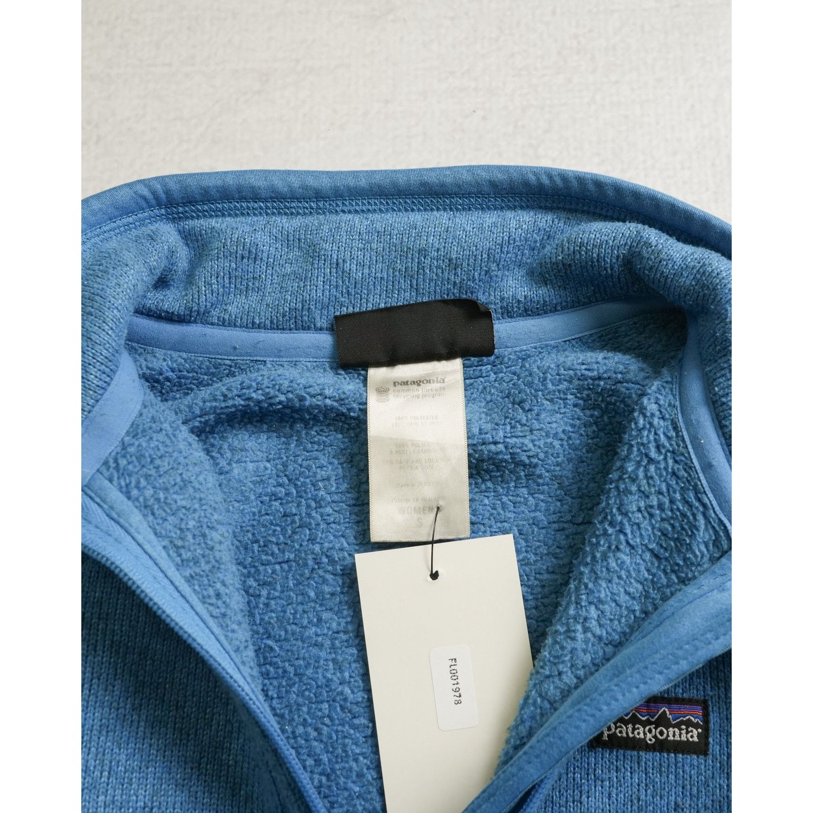 Patagonia Vintage 90s Patagonia Blue Zip-Up Sweatshirt - Women's Small Size S / US 4 / IT 40 - 3 Thumbnail