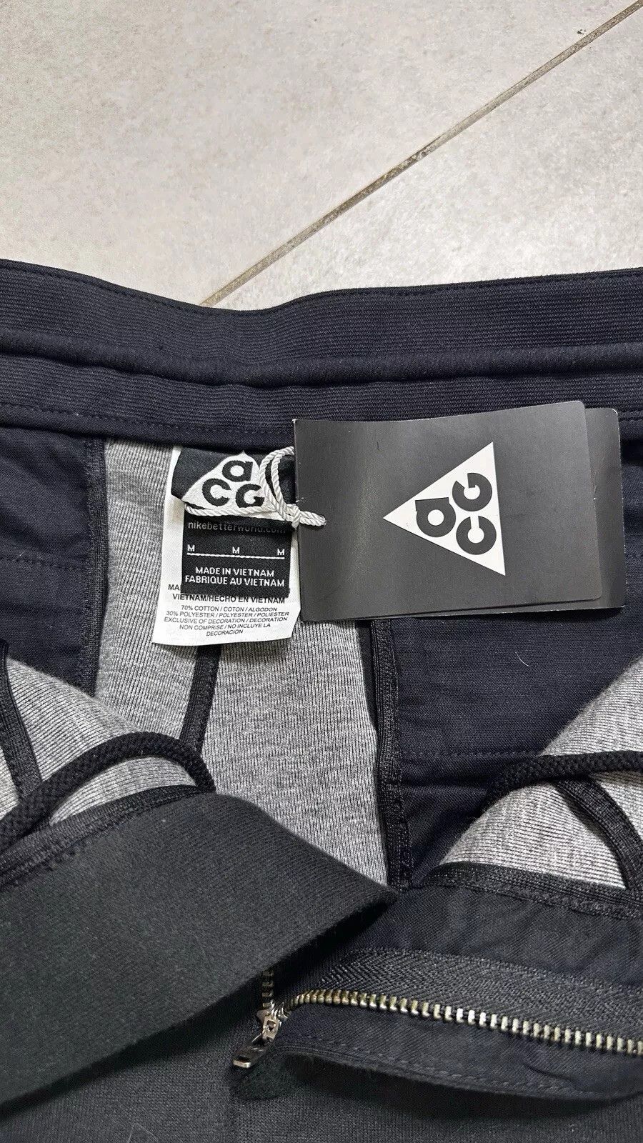 Nike ACG Nikelab ACG Black Tech Fleece Pants acronym Size US 27 - 4 Thumbnail