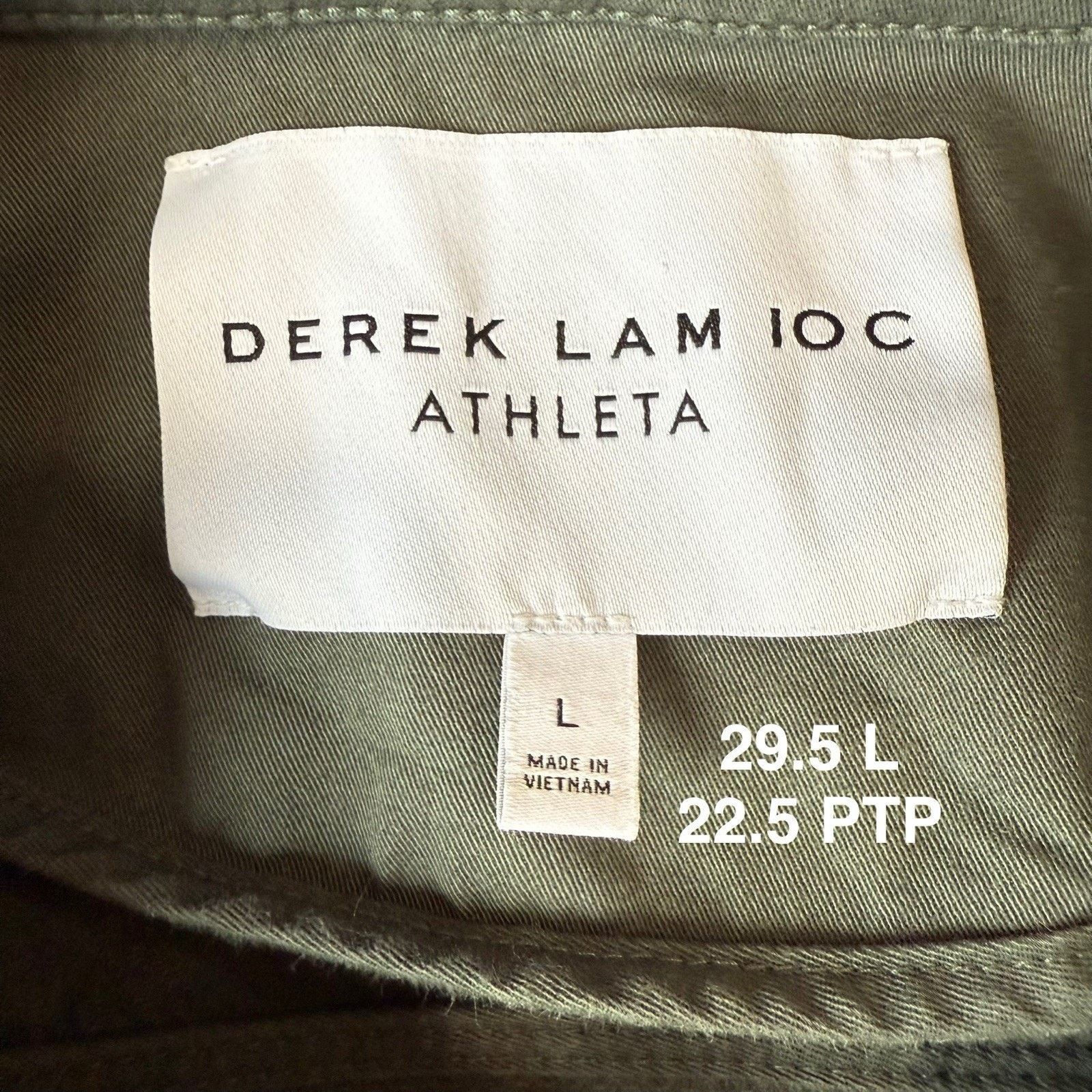 Athleta Athleta Greenwich Jacket Large Green Full Zip Military Size L / US 10 / IT 46 - 7 Thumbnail