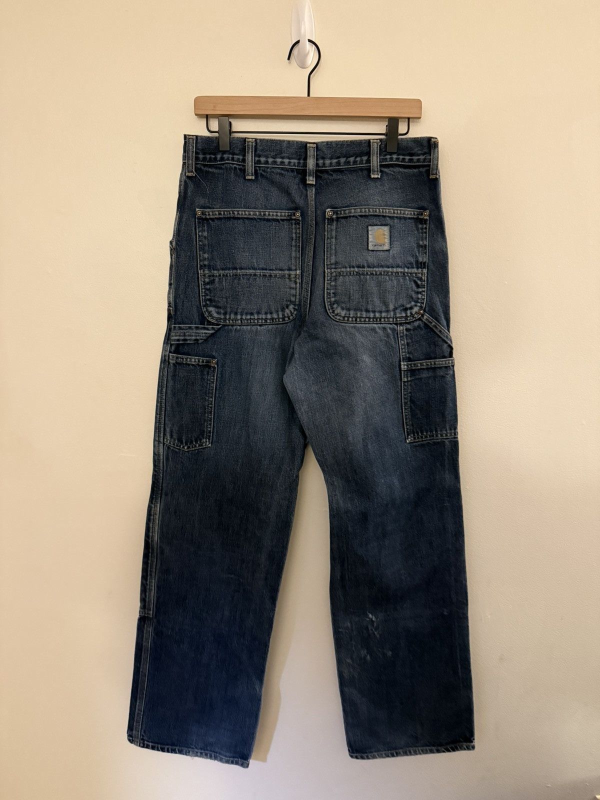 Carhartt Vintage Thrashed Faded Carhartt Double Knee Denim 4gseller Size US 32 / EU 48 - 5 Thumbnail