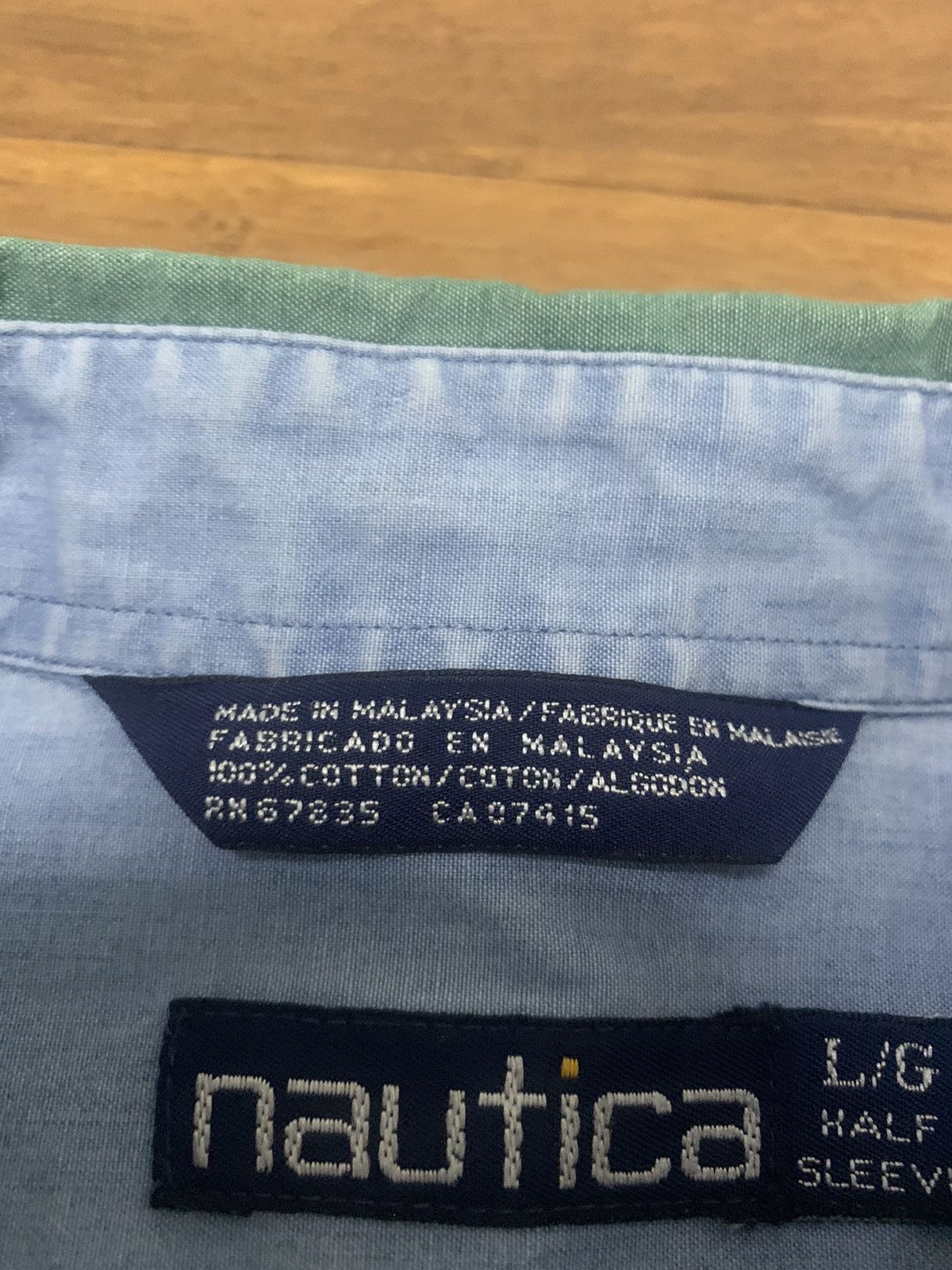 Nautica × Vintage Vintage Nautica Striped Button Up Shirt Size US L / EU 52-54 / 3 - 4 Thumbnail