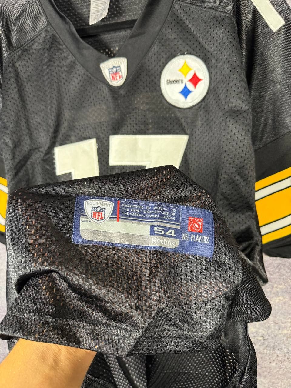 Reebok Reebok Pittsburgh Steelers Jersey #17 Mike Wallace XL Size Size US XL / EU 56 / 4 - 5 Thumbnail