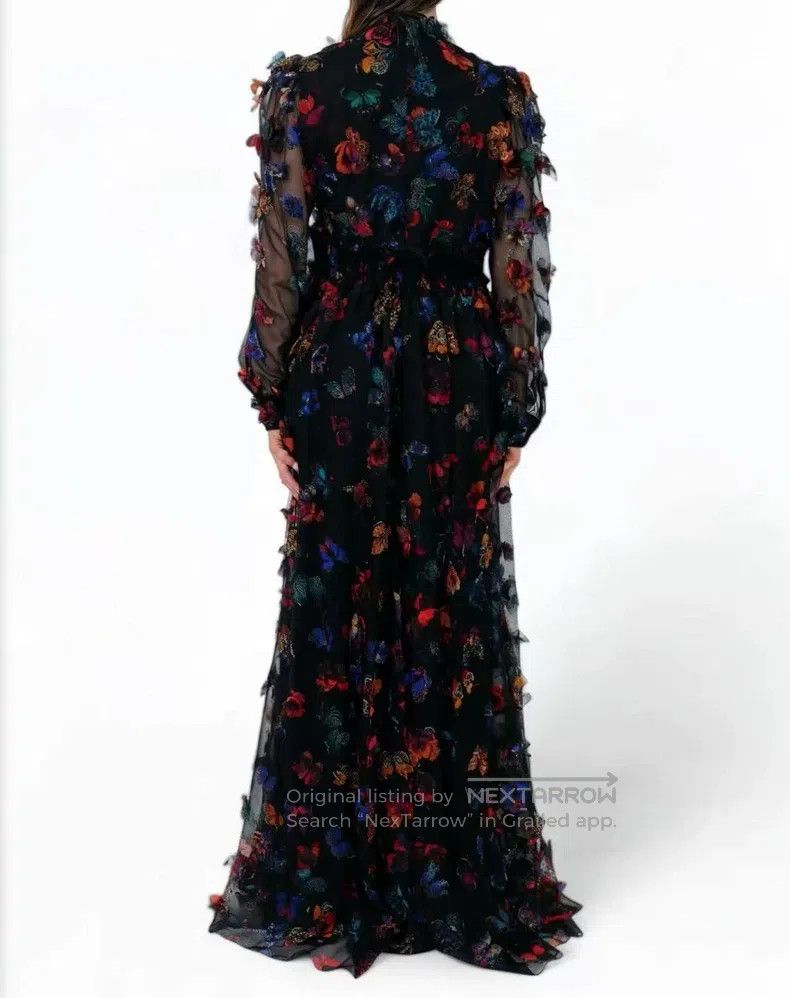 Valentino Valentino Reworked butterfly embroidered dress Size M / US 6-8 / IT 42-44 - 9 Thumbnail