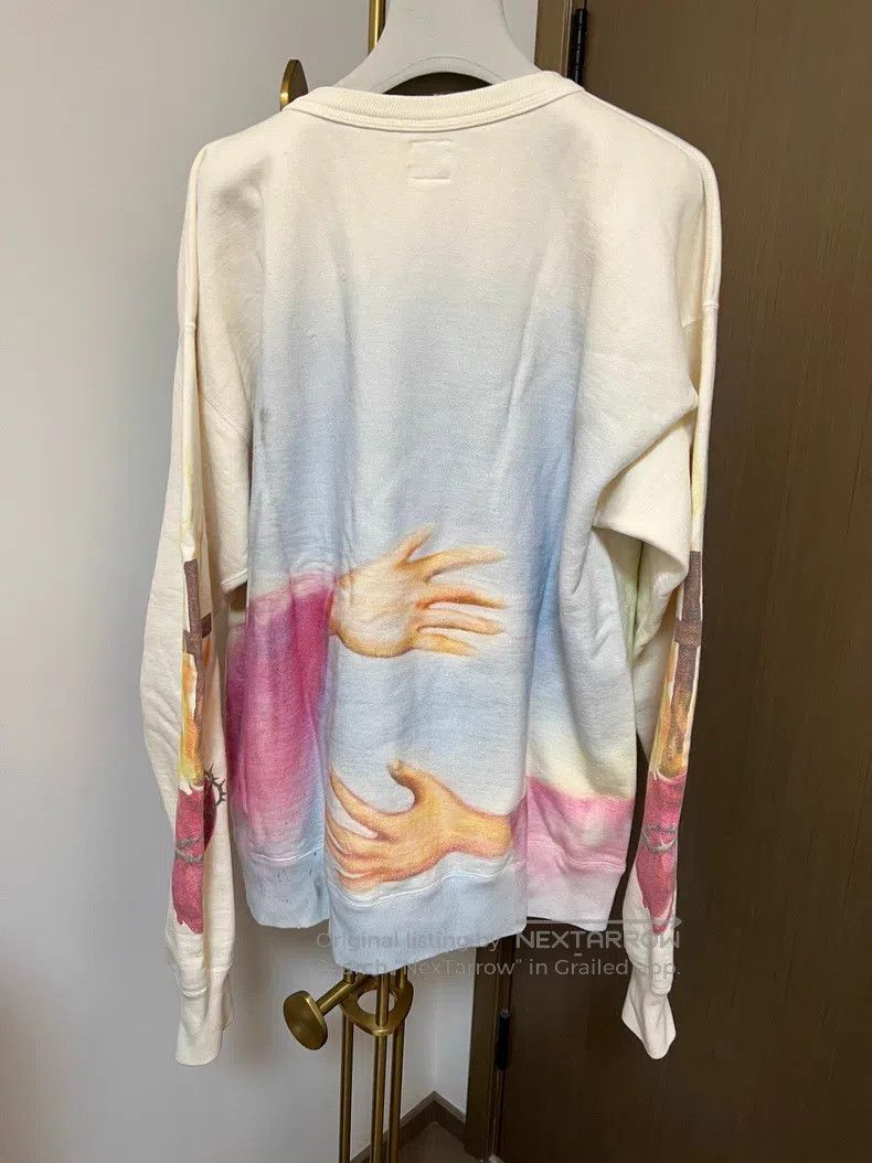 Le Mont Saint Michel Saint Michael St. Michael Our Lady Painted Hoodie Size XL / US 12-14 / IT 48-50 - 3 Thumbnail