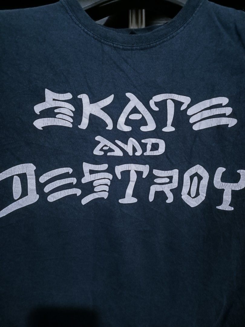 Thrasher Vintage Thrasher “Skate and Destroy” Navy Tee M Size US M / EU 48-50 / 2 - 2 Thumbnail