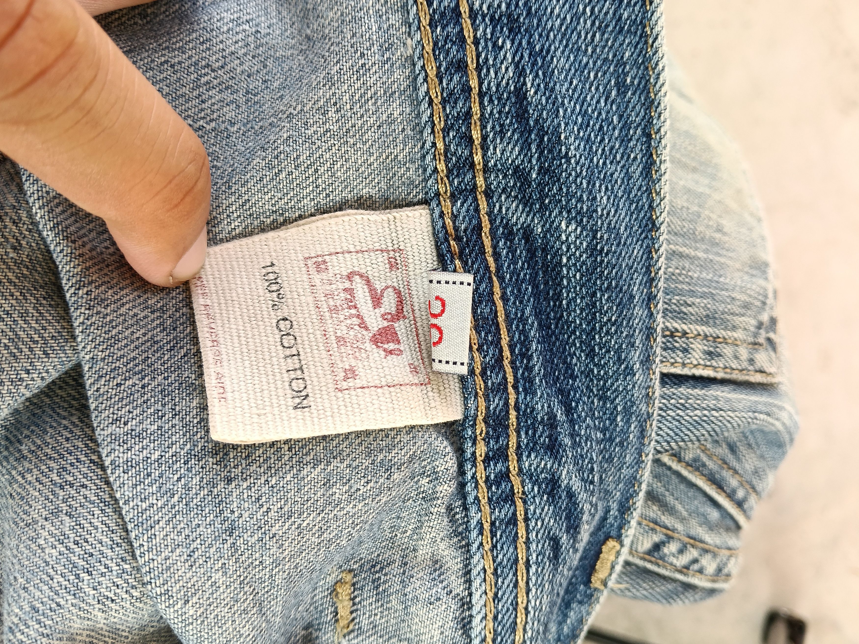 Evisu 💥 Evisu Genes Japan Distressed Double Knee Denim 💥 Size US 36 / EU 52 - 12 Thumbnail