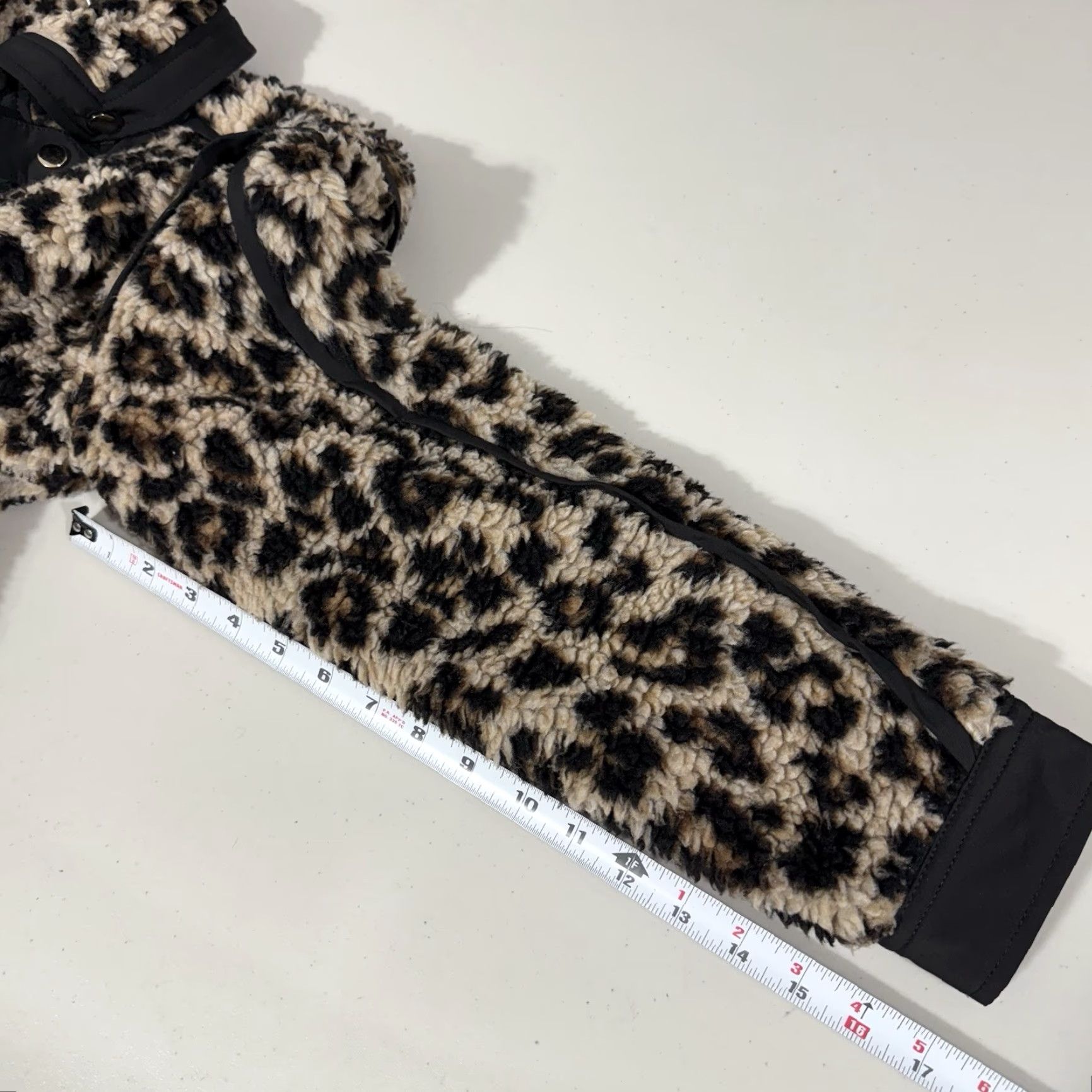 Veronica Beard Veronica Beard Jacket Womens S Leopard Faux-Fur Snap-Front Teddy Brown - Shirt/Coat Size S / US 4 / IT 40 - 4 Thumbnail