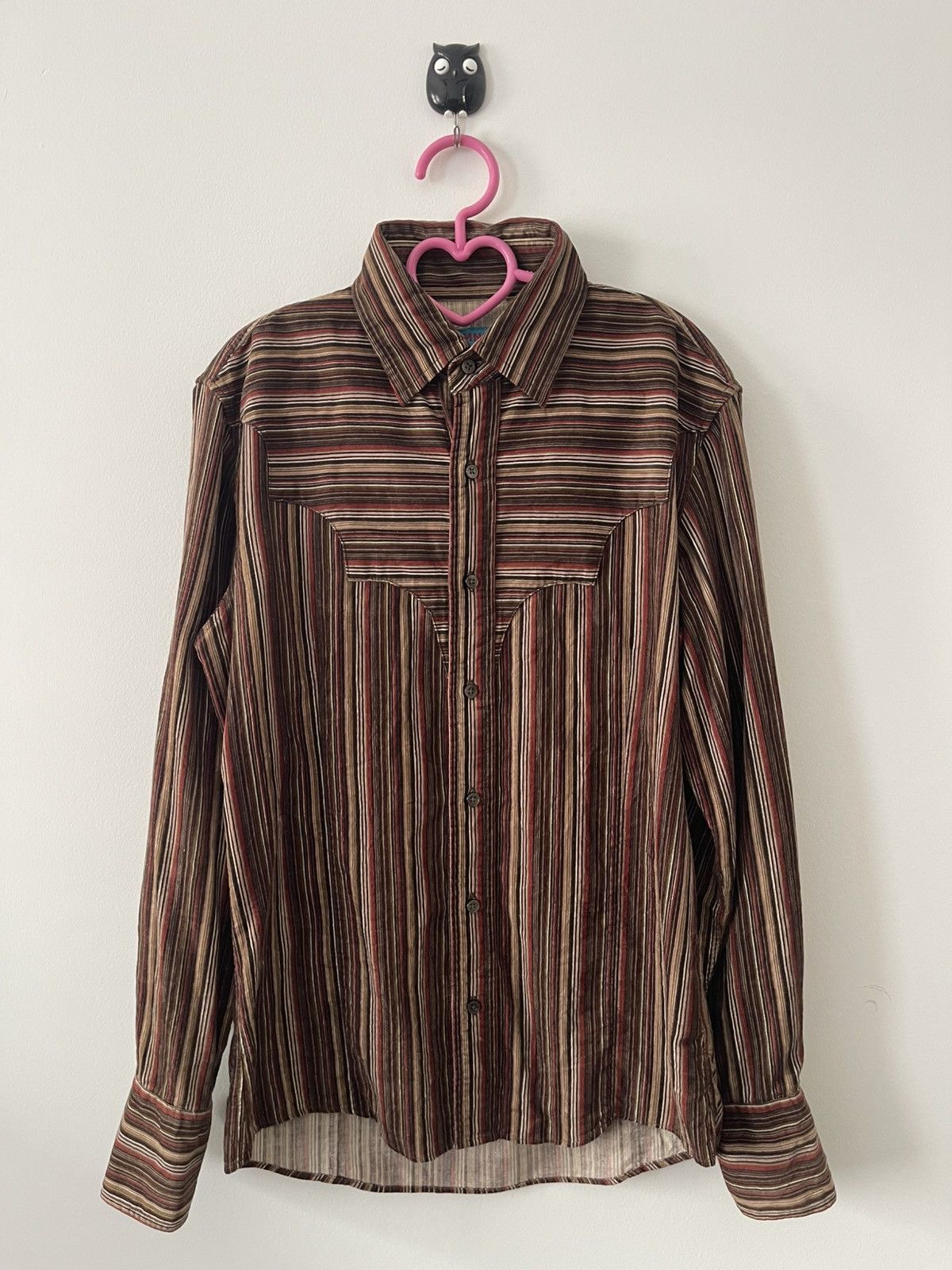 Katharine Hamnett London Rare Vintage HAMNETT Striped Western Style Button Up Size M / US 6-8 / IT 42-44 - 1 Thumbnail