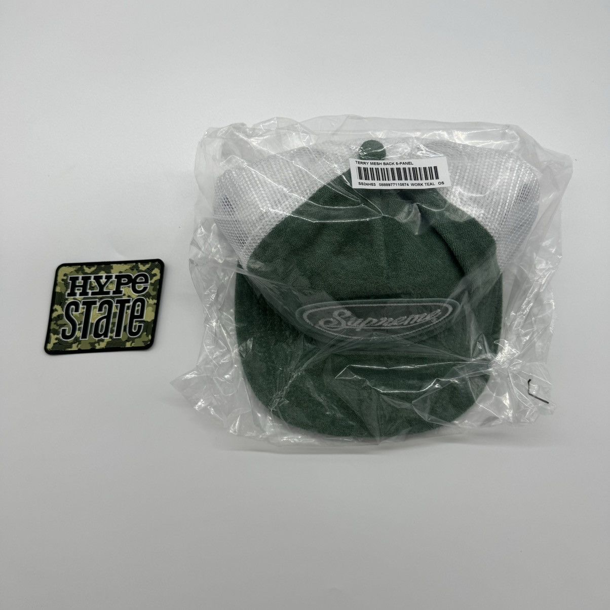 Supreme Supreme Terry Mesh Back 5-Panel Work Teal Size ONE SIZE - 1 Thumbnail