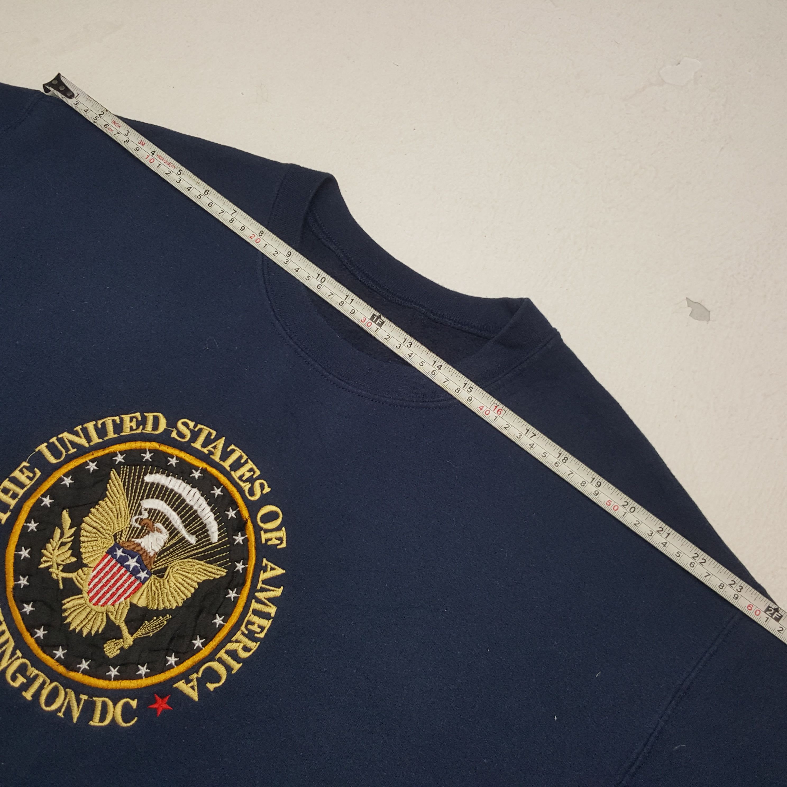 Vintage Vintage The United State Of America Washington DC Sweatshirt Size US L / EU 52-54 / 3 - 5 Thumbnail