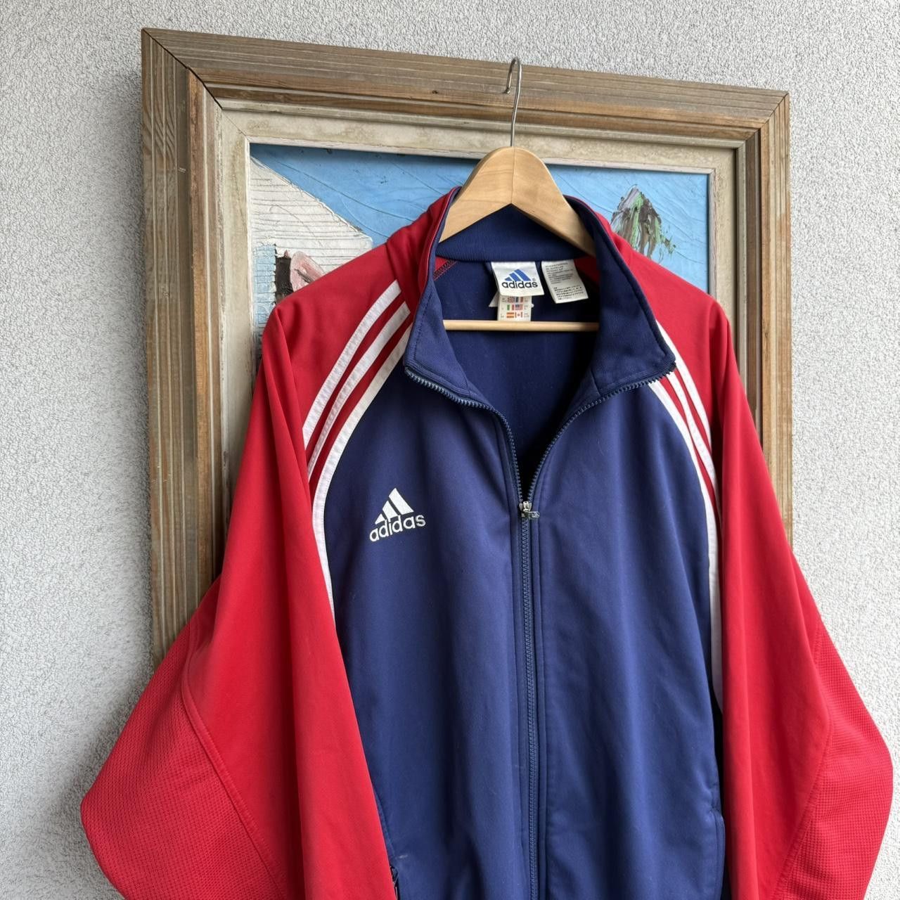 Adidas Adidas Vintage 90s Sweatshirt Zip Up Vintage Retro Size US L / EU 52-54 / 3 - 3 Thumbnail