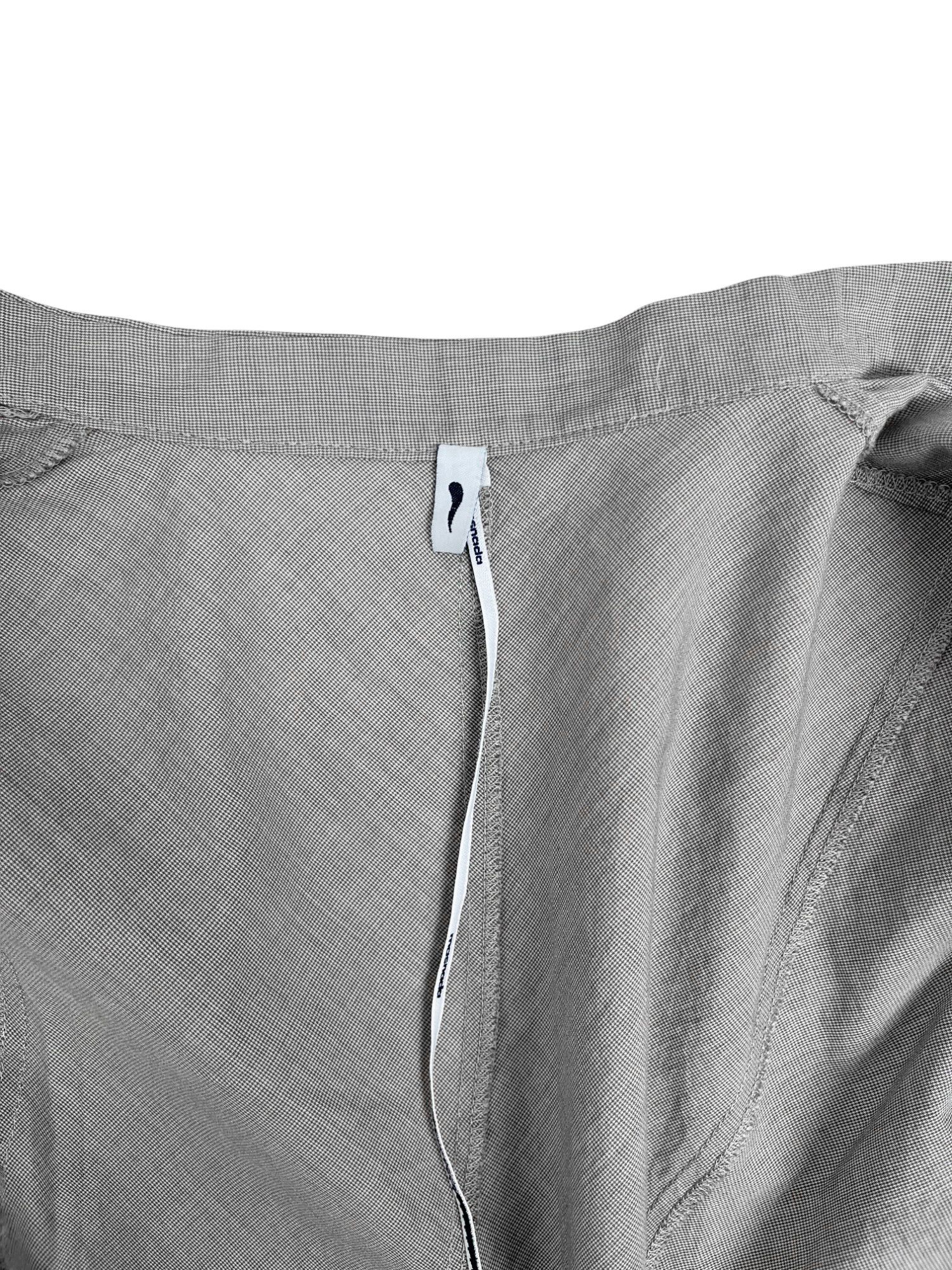 Masnada 🔥Grail! Grey Cotton Curved Shirt Size M / US 6-8 / IT 42-44 - 7 Thumbnail