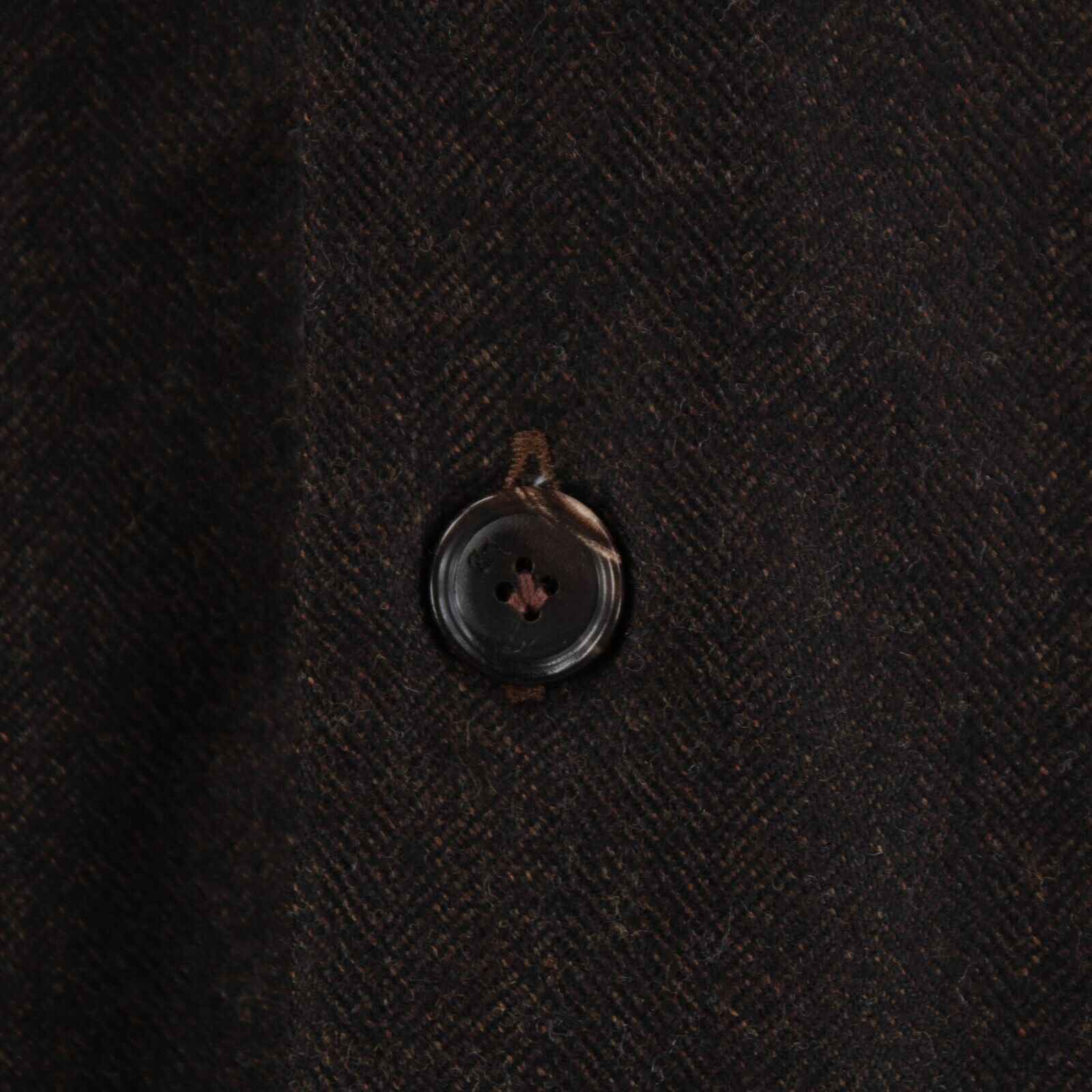Luciano Barbera Luciano Barbera Overshirt Size L US In Brown Wool Blend Size US L / EU 52-54 / 3 - 2 Thumbnail