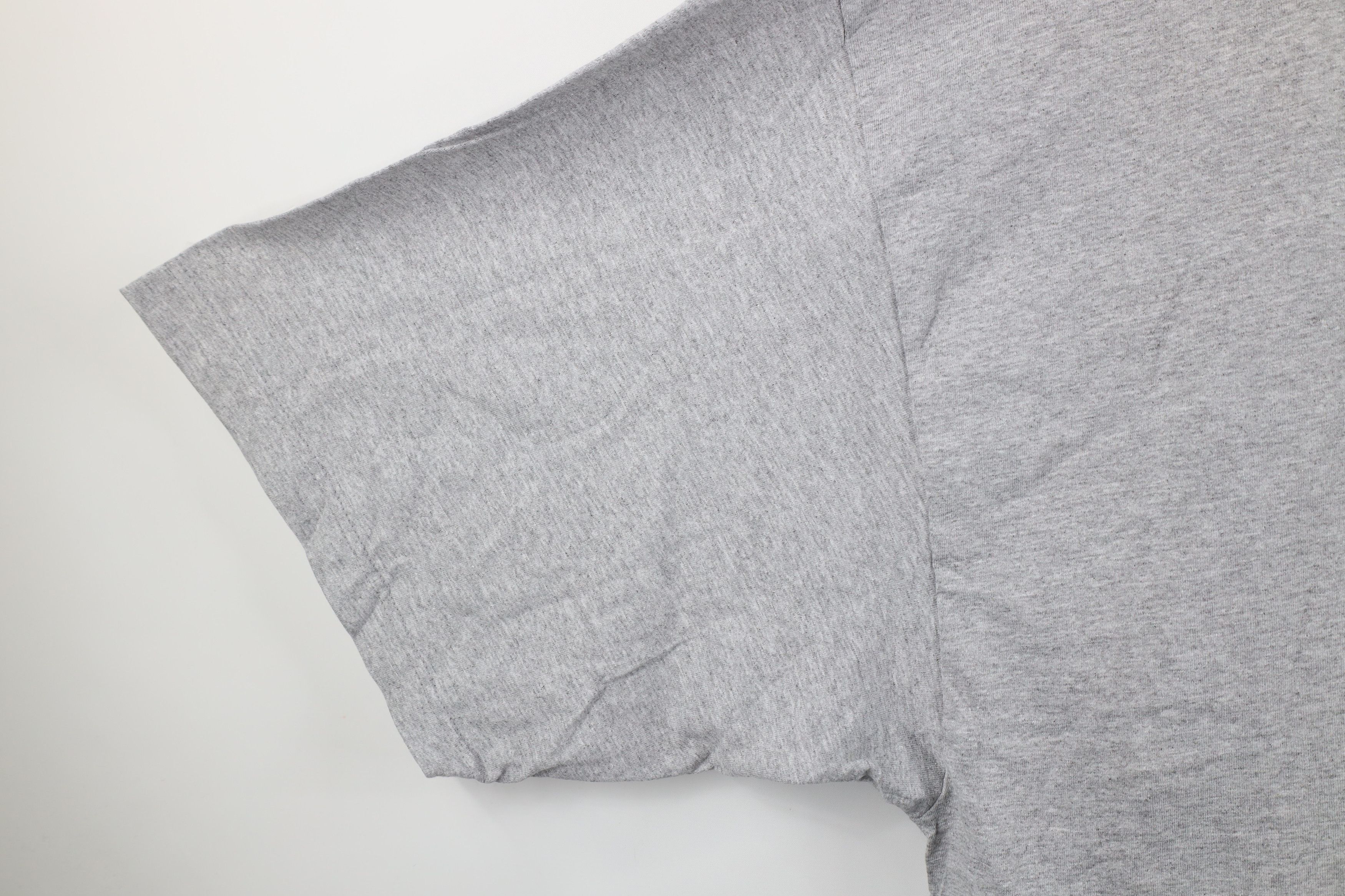 Vintage Vintage 90s Streetwear Short Sleeve T-Shirt Heather Gray Size US XXL / EU 58 / 5 - 4 Thumbnail
