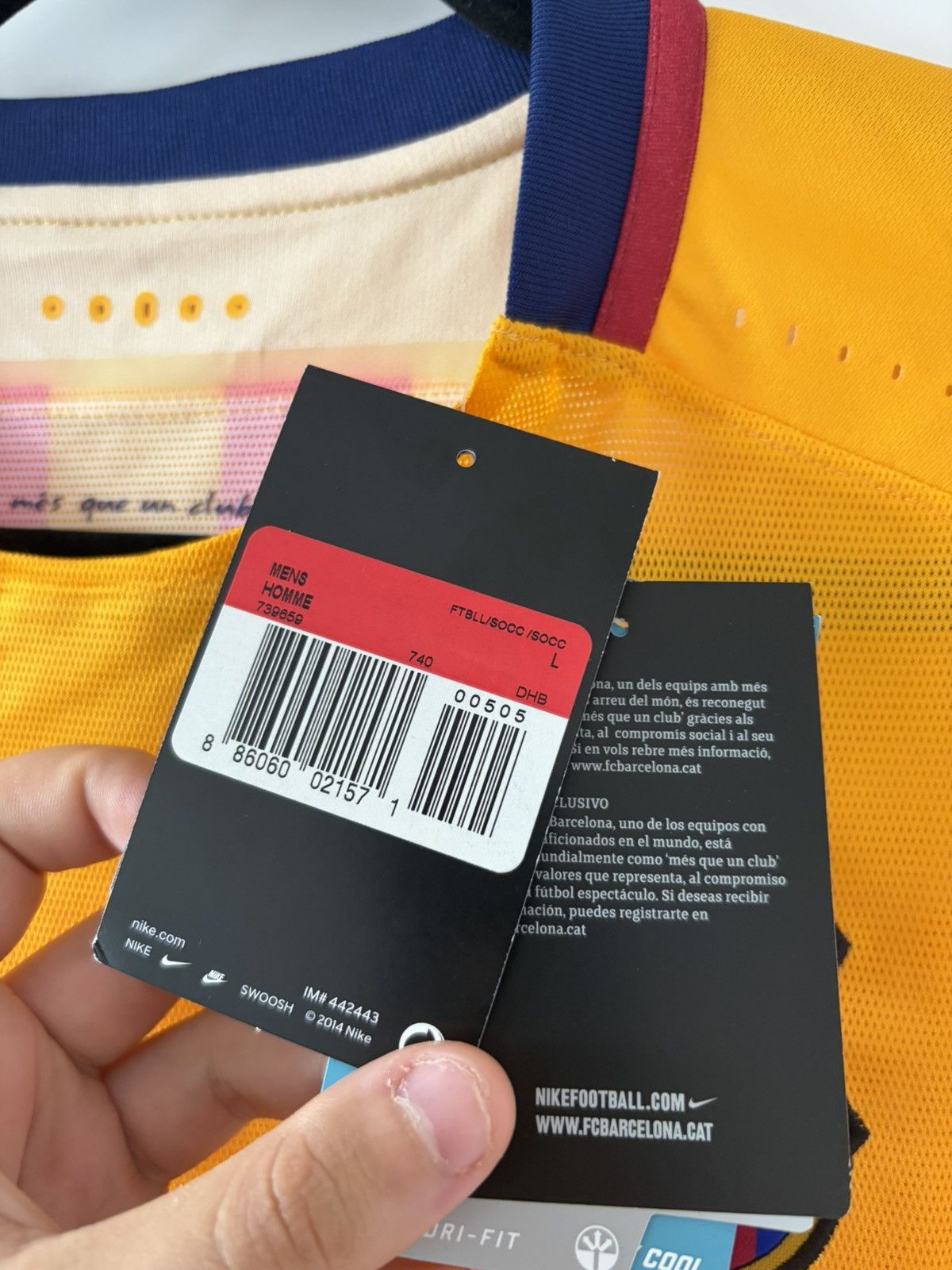 Barcelona nike 2015/2016 wyjazdowa Messi meczowa — zdjęcie 8