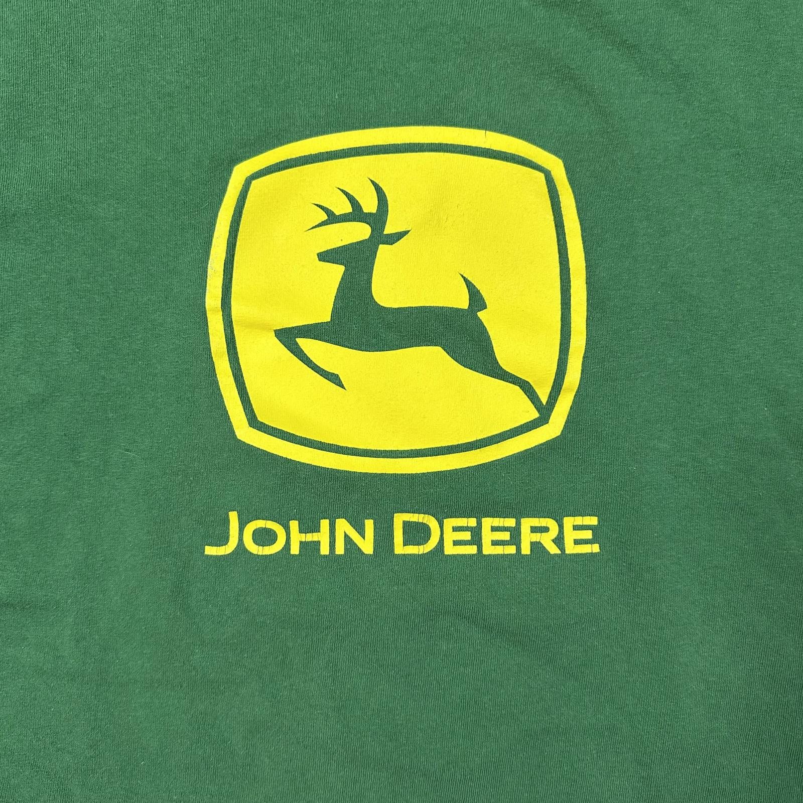 John Deere John Deere Mens T-shirt Large Green Logo Graphic Size US L / EU 52-54 / 3 - 2 Thumbnail