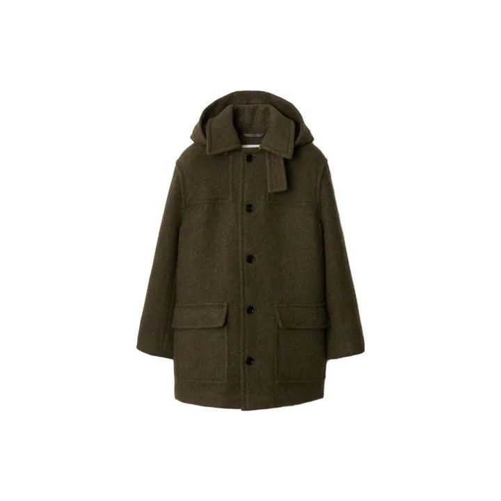 Burberry Burberry Burberry Men's Hooded Button Coat in Dark Green-2 Size US XL / EU 56 / 4 - 2 Thumbnail