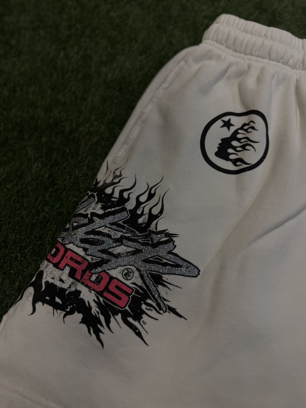 HELLSTAR Hellstar Records White Shorts Size Medium (NEW) Size US 30 / EU 46 - 3 Thumbnail