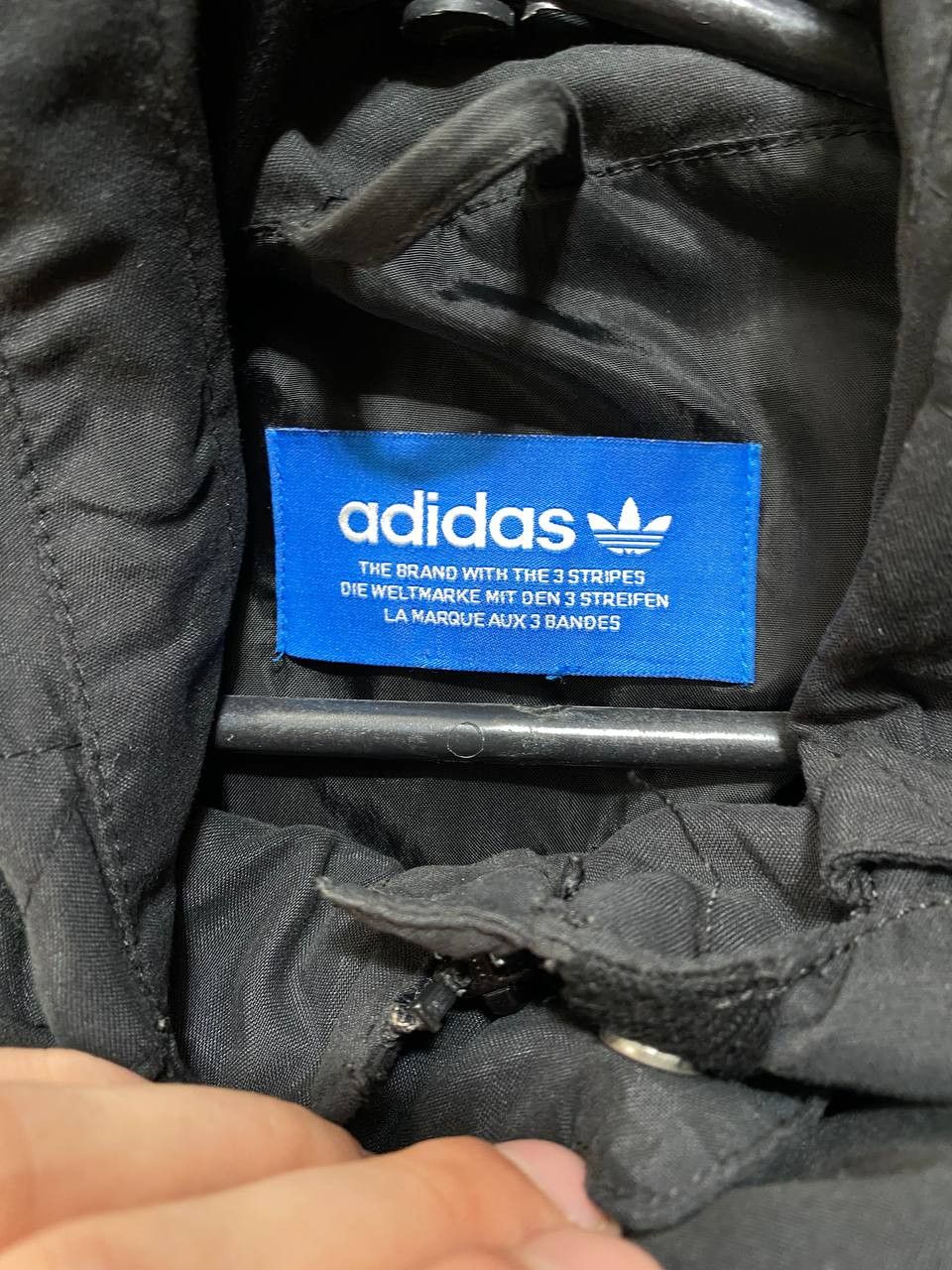 Adidas × Vintage VINTAGE ADIDAS BLACK WINDBREAKER Size US L / EU 52-54 / 3 - 7 Thumbnail