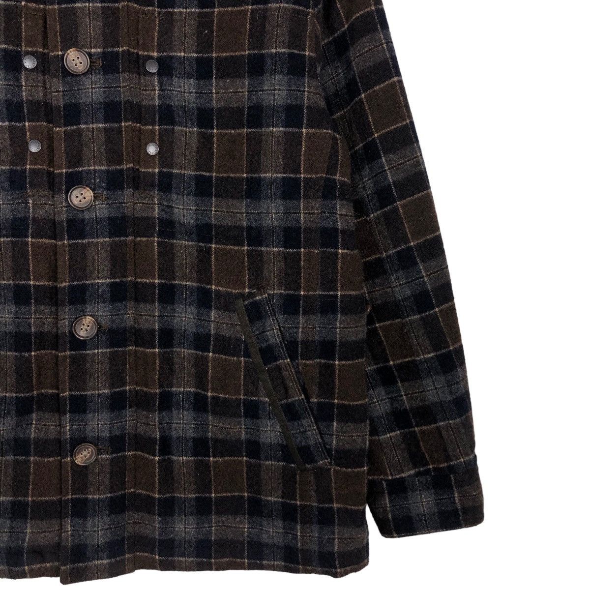 Japanese Brand 🔥Vintage Wool Jacket Simple Life Tartan Design Issey Miyake Size US L / EU 52-54 / 3 - 5 Thumbnail