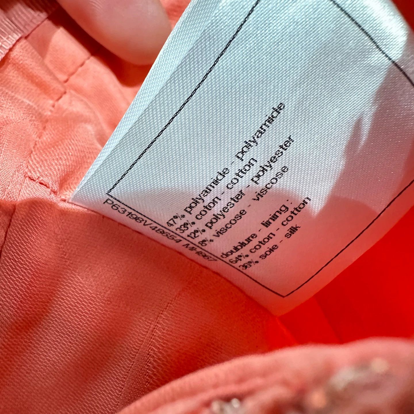 Chanel Chanel may209 Orange-Pink Lurex Strapless Top 38 Size S / US 4 / IT 40 - 7 Thumbnail