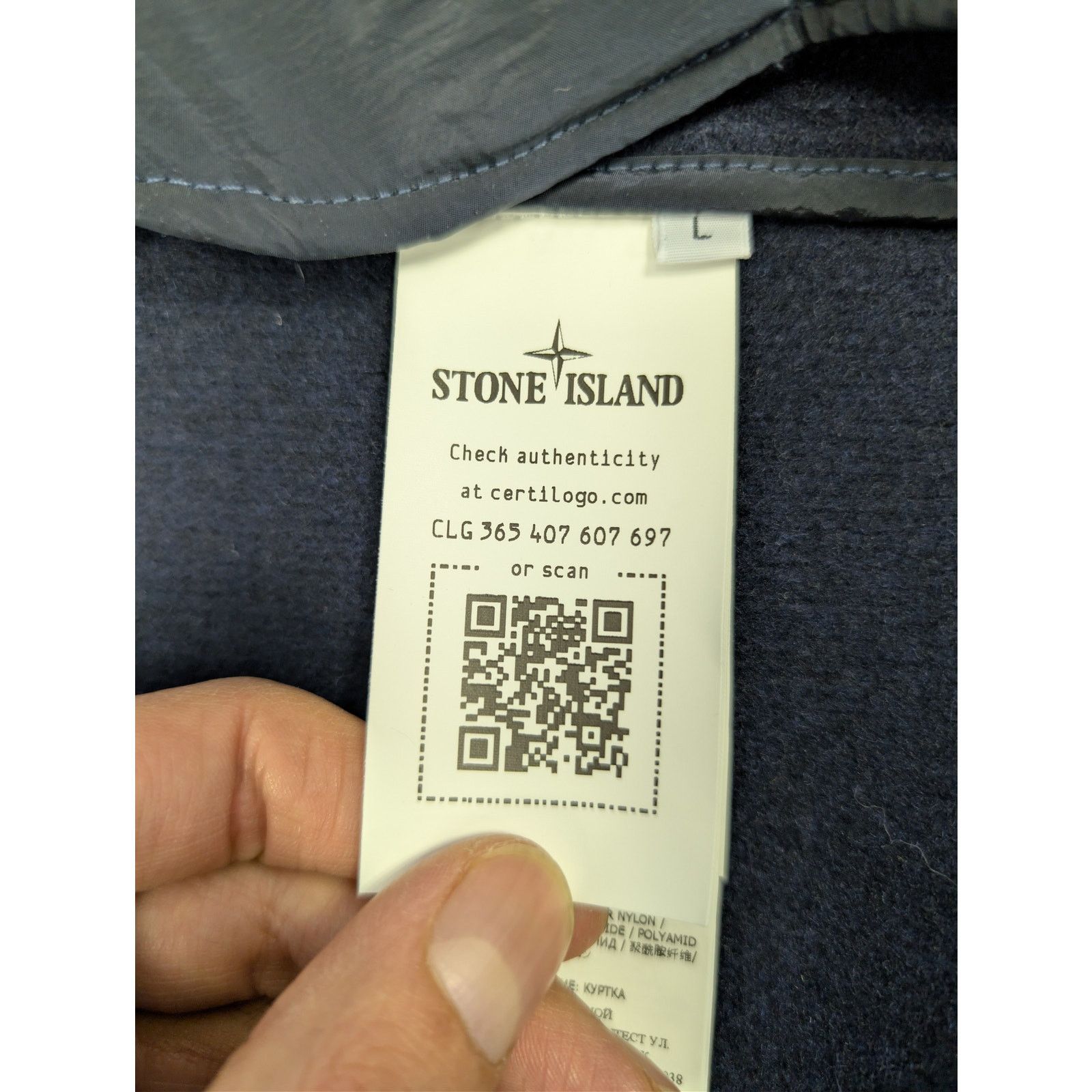 Stone Island o1rshd1 Panno Speciale Hoodie Jacket in navy blue wool blend Size US L / EU 52-54 / 3 - 17 Thumbnail