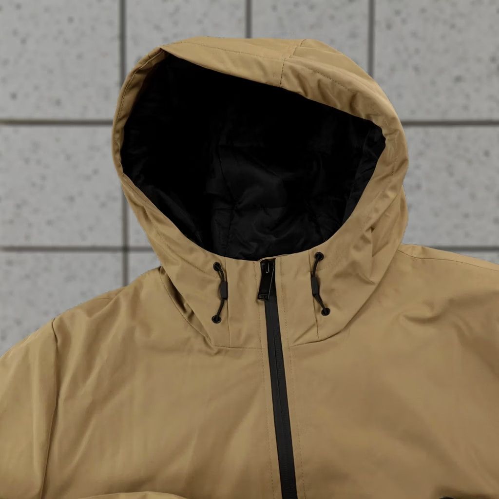 Dockers DOCKERS Jacket Mens S Beige Softshell Lined Insulated Zip Hooded Puffer Coat Winter Casual Front Zip Pockets Logo Reusable Size US S / EU 44-46 / 1 - 1 Thumbnail