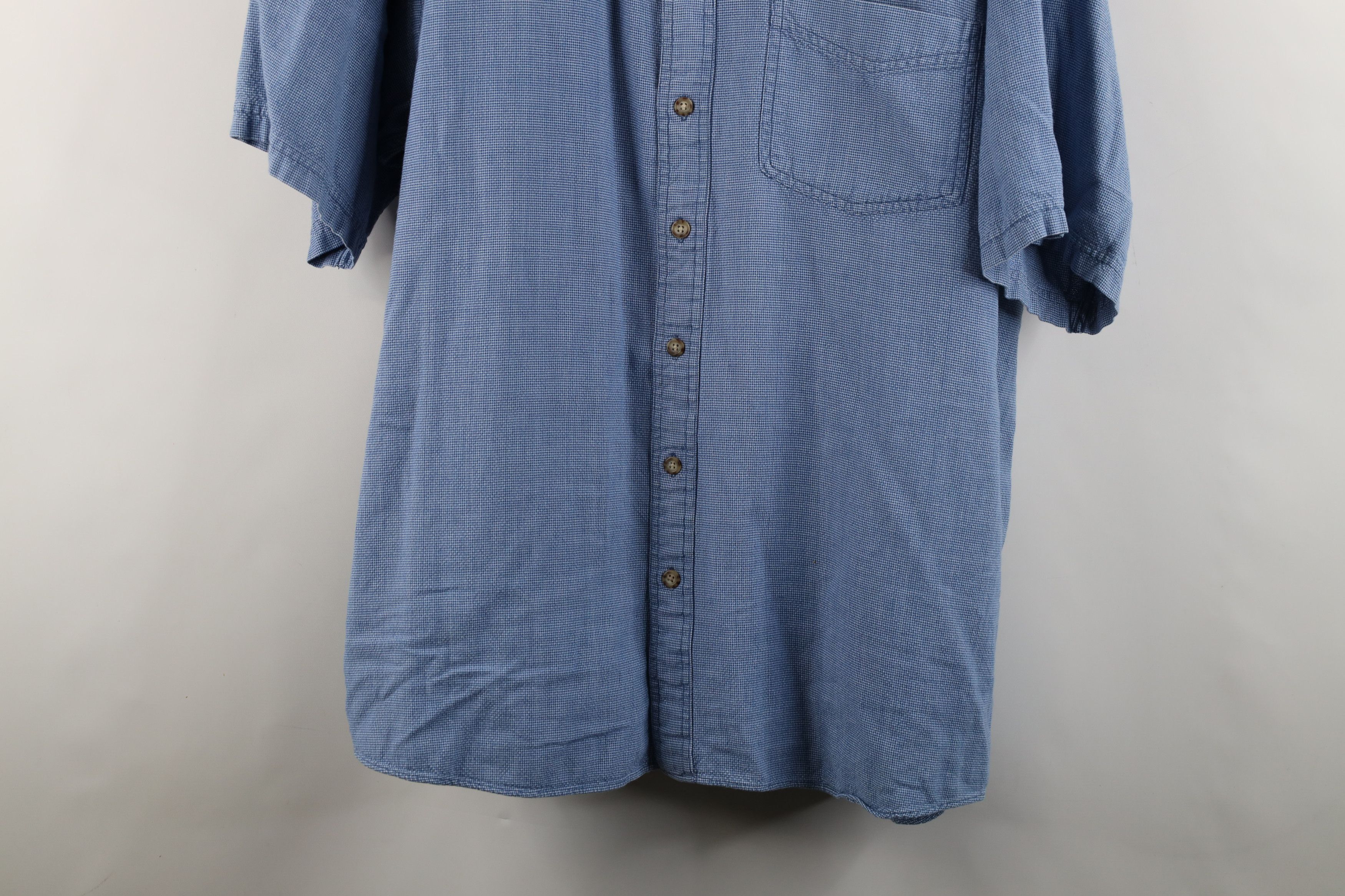 Vintage Vintage 90s Streetwear Band Collar Short Sleeve Button Shirt Size US XXL / EU 58 / 5 - 3 Thumbnail