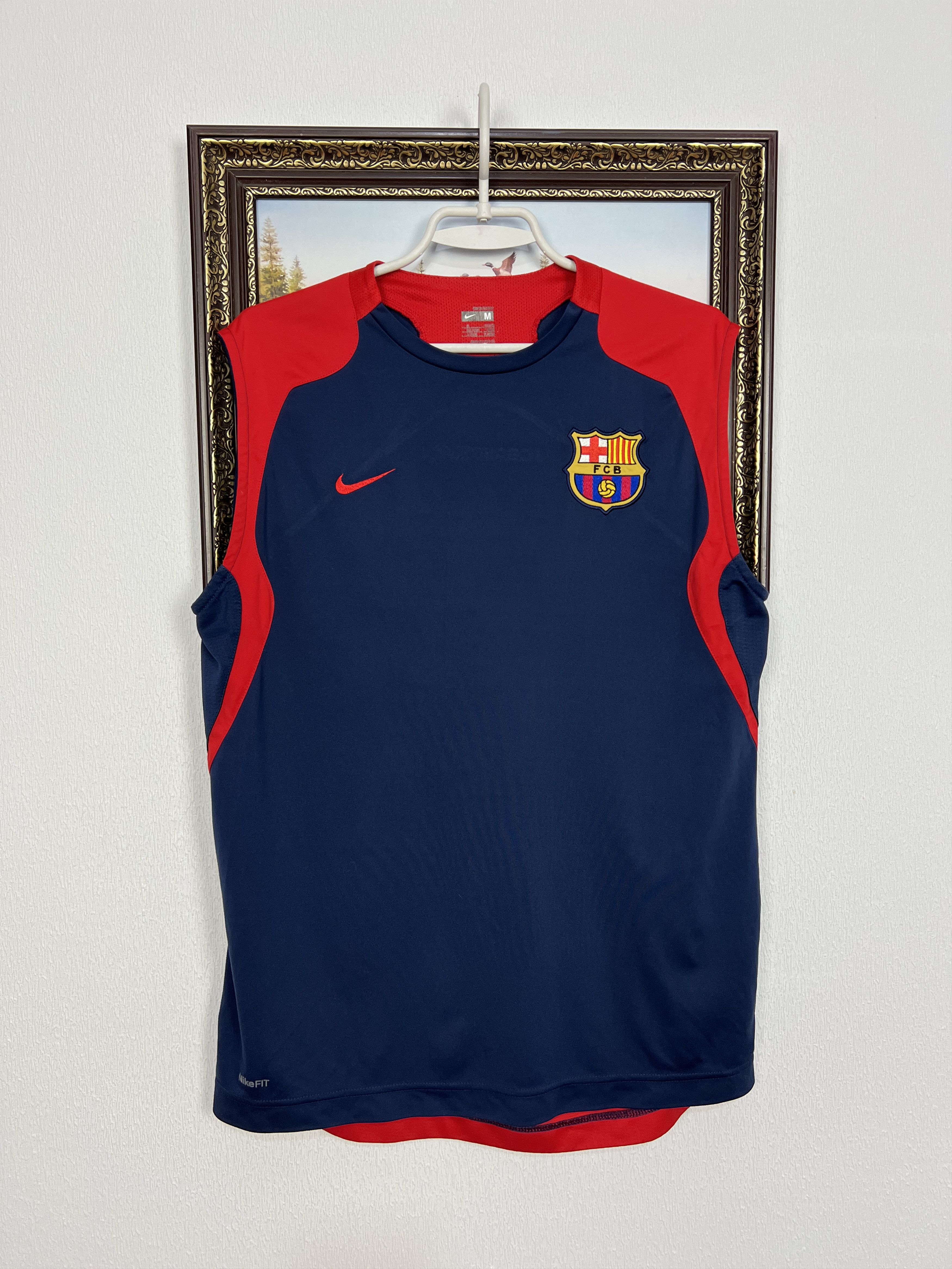 Vintage FC Barcelona Football Train Vest Shirt Soccer Jersey