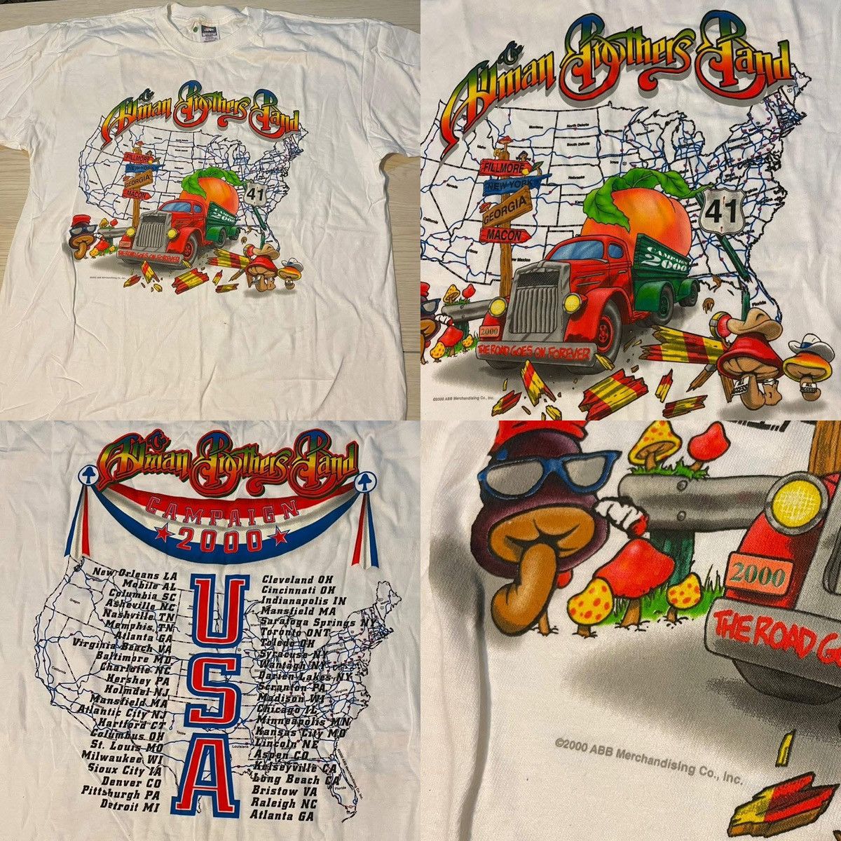 Vintage The Allman Brothers Band Campaign 2000 VNTG Tour T-shirt XL Size US XL / EU 56 / 4 - 1 Thumbnail