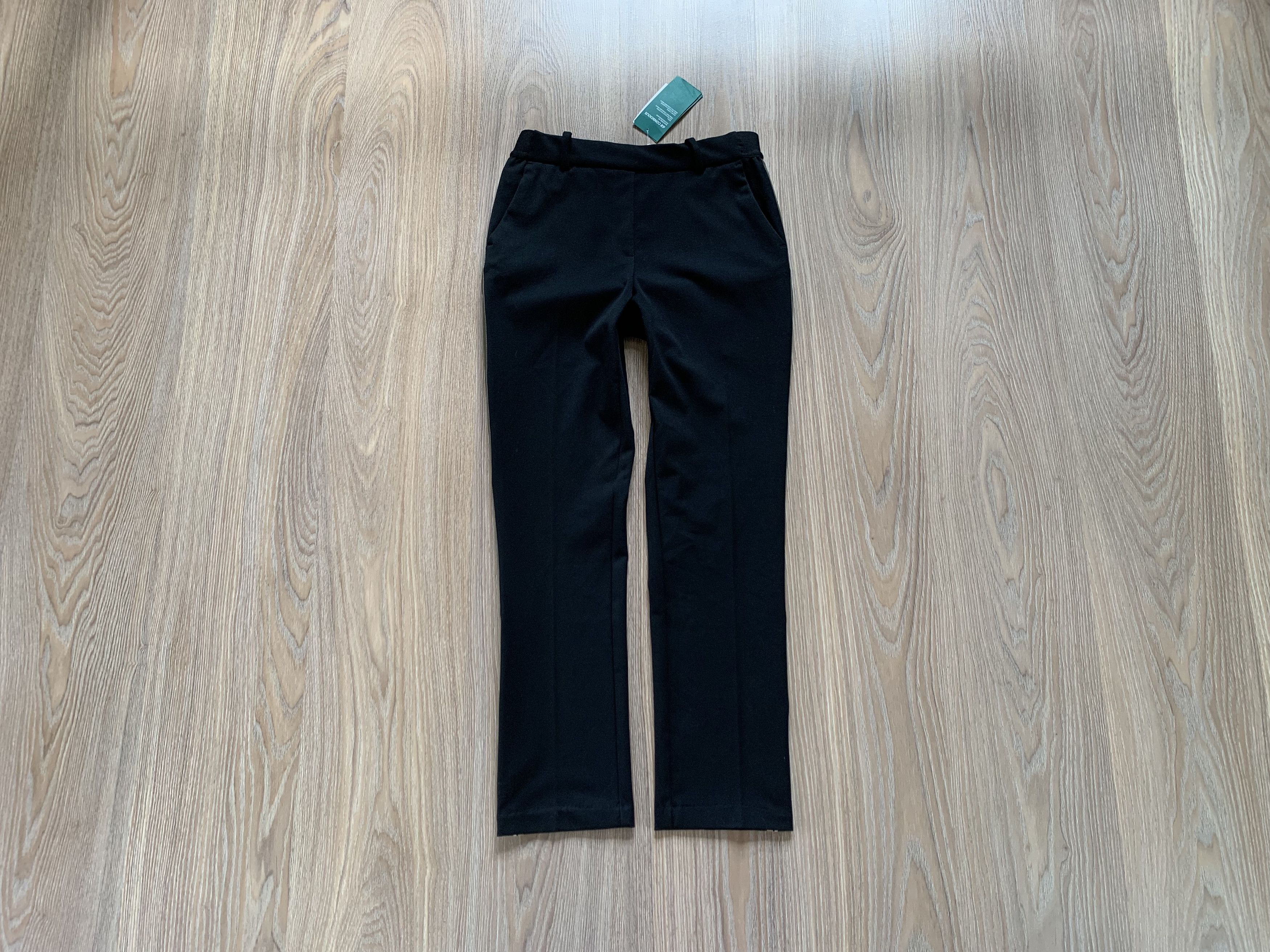 H&M H&M Regular Waist Slacks Black Leggins Pants Size 26" / US 2 / IT 38 - 1 Thumbnail