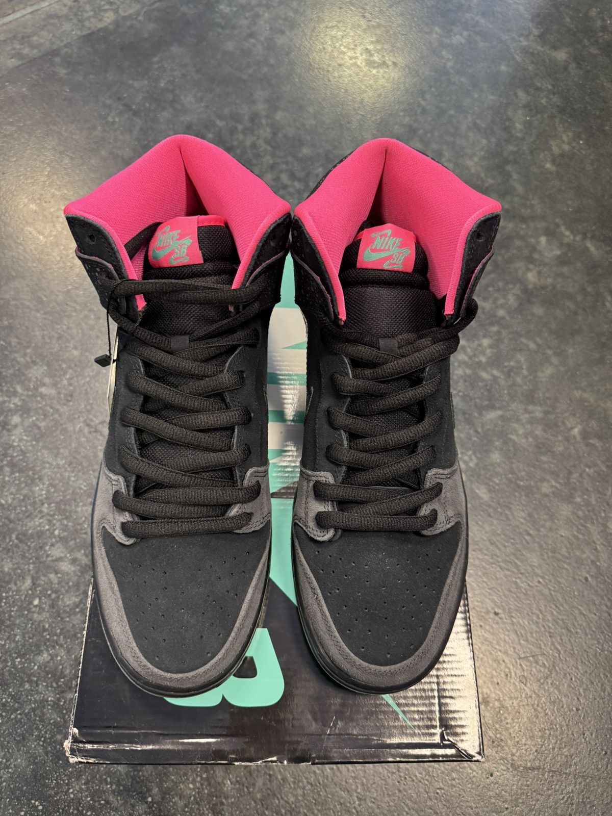 Nike SB Dunk High SB Northern Lights Size US 12 / EU 45 - 3 Thumbnail