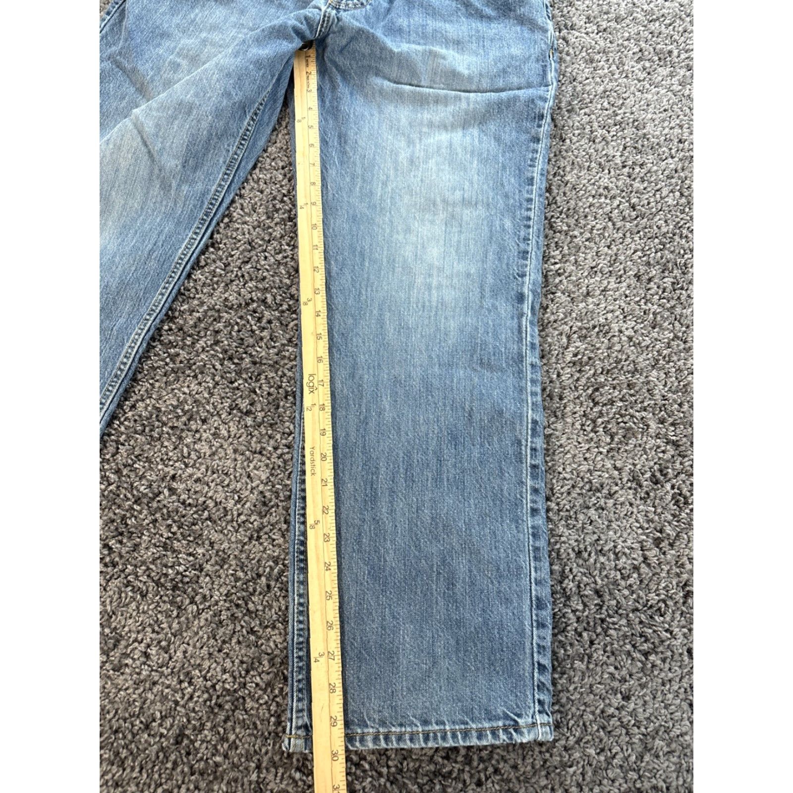 Nautica VINTAGE Nautica Jeans Mens 34x30 Blue Medium Wash Cotton Baggy Wide Y2K Jeans Men Size US 34 / EU 50 - 2 Thumbnail