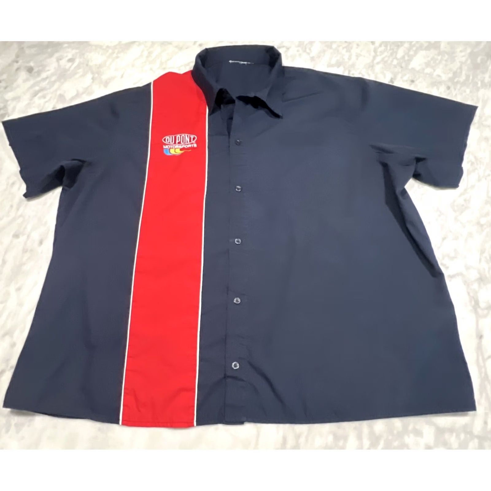 Vintage Du Pont Motorsport Button Up Shirt Men’s 2XL Embroidered Gordon Mechanic Size US XXL / EU 58 / 5 - 3 Thumbnail
